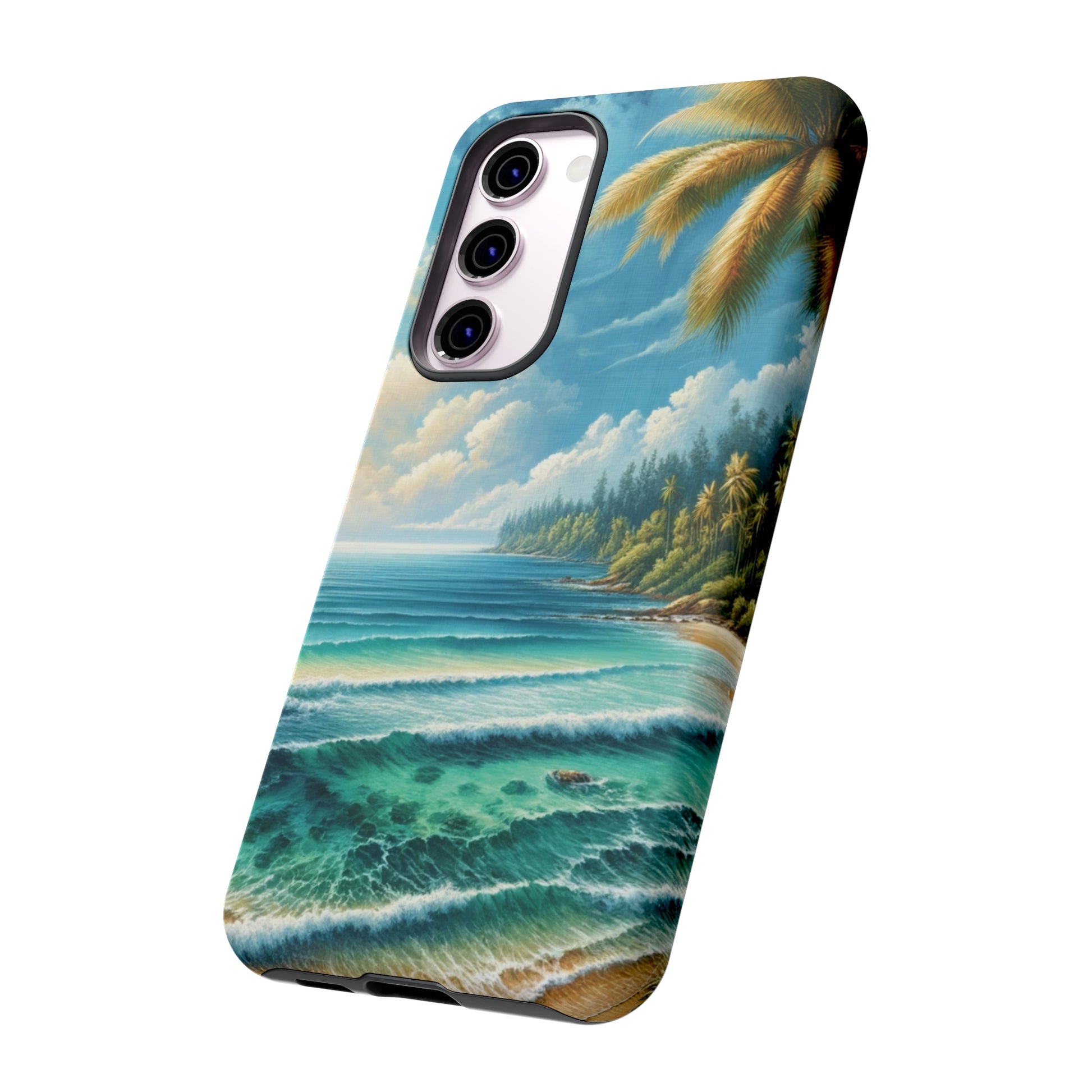 Coastal Serenity Ocean Beach View Protective Phone Case Gift for Her Phone 15, Samsung iPhone Samsung Gift for Her Case iPhone 15, Samsung iPhone Samsung Accessory Gift for Her.