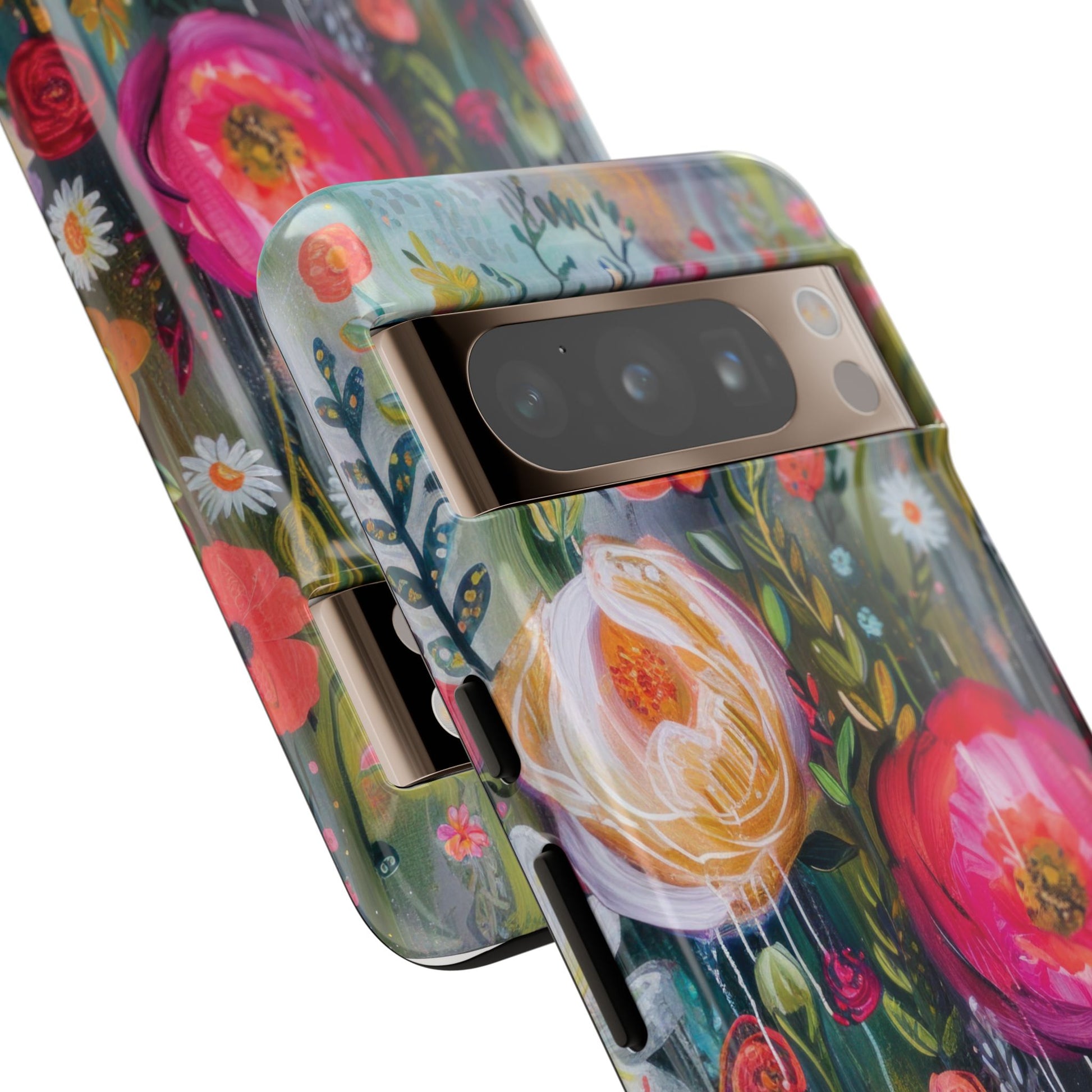 Watercolor Boho Floral Phone Case for iPhone 16 15 14 13 12  21 23 Samsung, and Pixel | Stylish Protective Cover Gift for Her Perfect for Floral Lover
