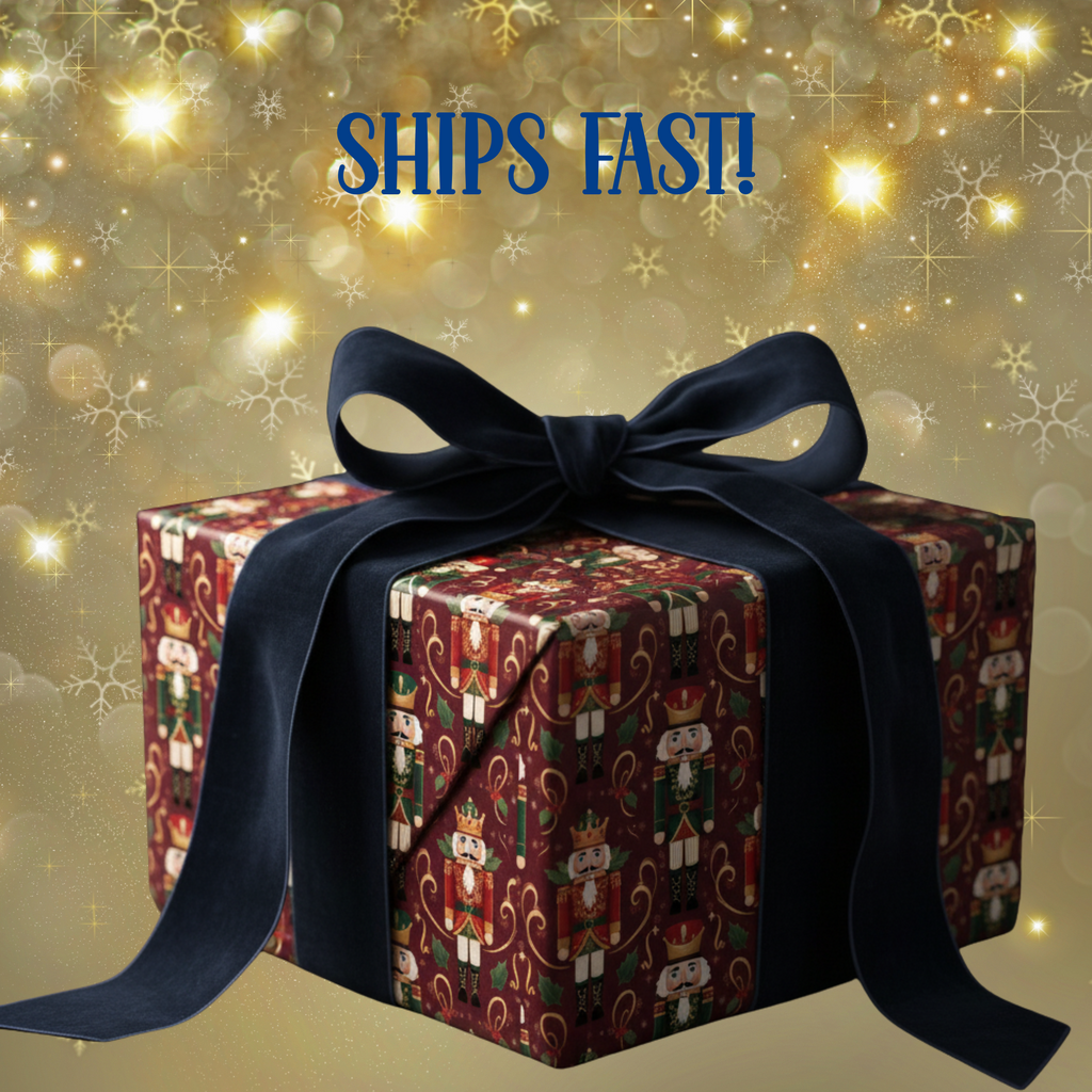 Holiday Nutcracker Wrapping Papers, Christmas Gift Wrap, Elegant Holiday Wrapping Paper, Nutcracker Gift Wrap, Festive Gift Wrap, Seasonal