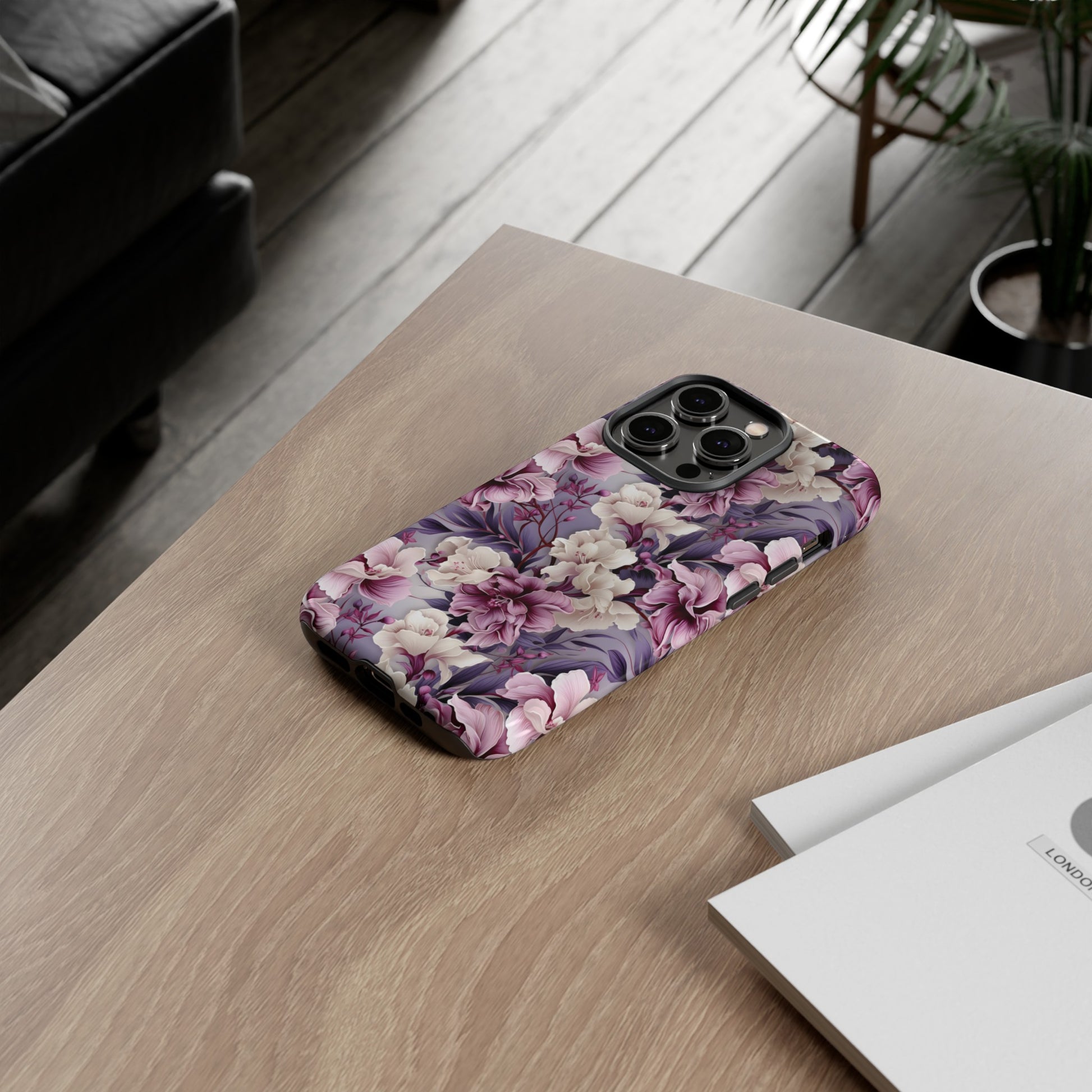 Lavender Flowers Protective Phone Case Gift for Her Phone 15, Samsung iPhone Samsung Gift for Her Case iPhone 15, Samsung