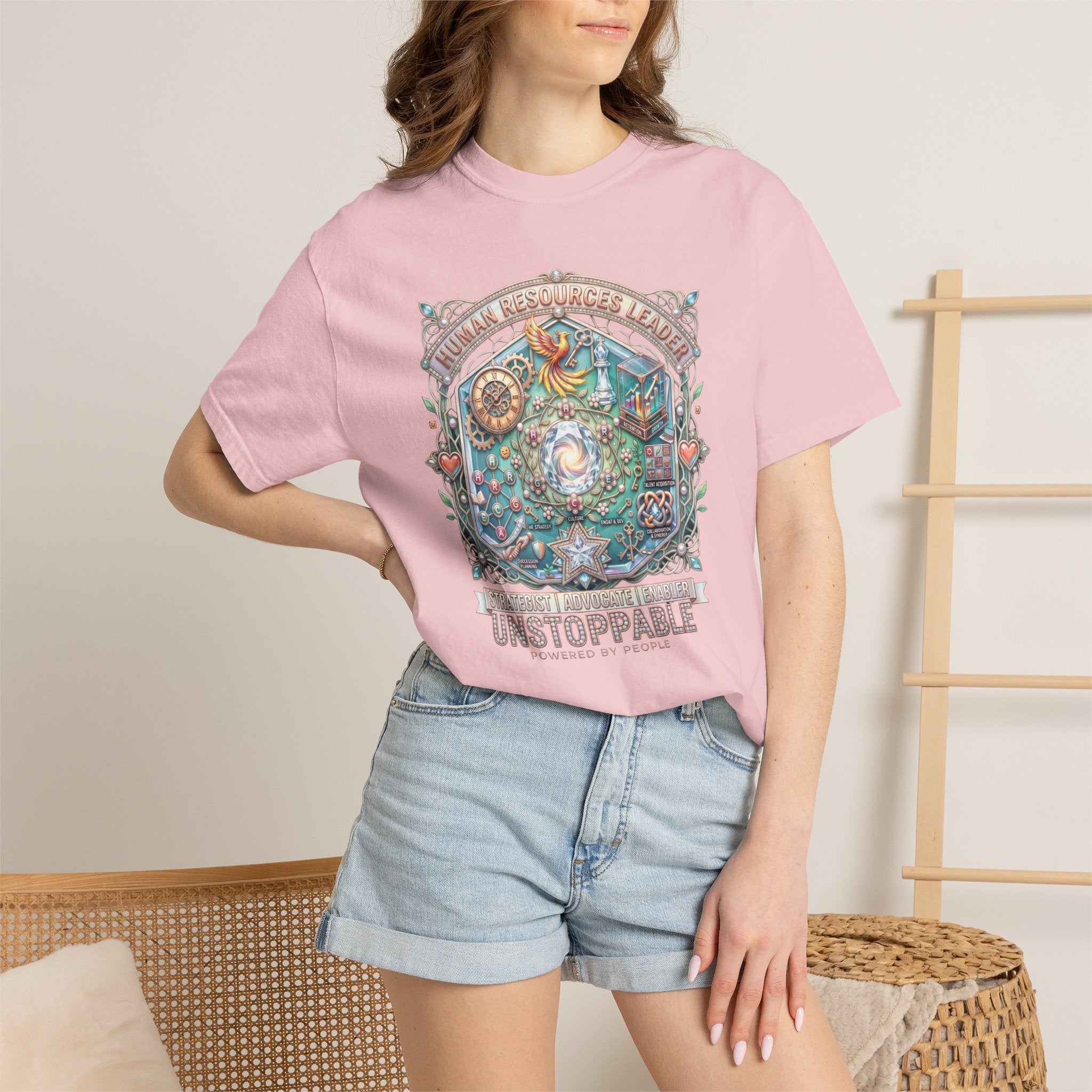 Human Resources Leader Inspirational Graphic T-Shirt  Motivational Nature Tee