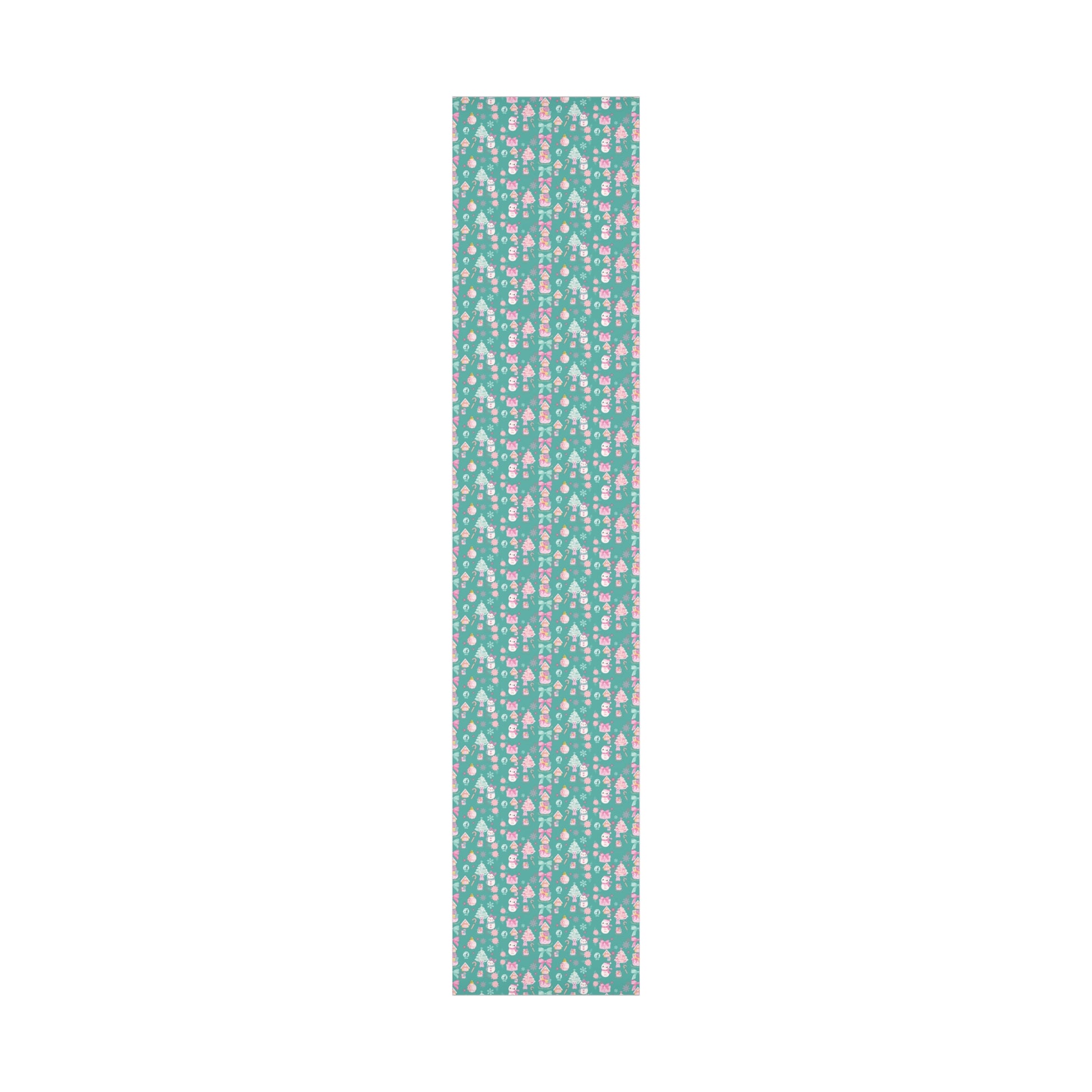 Glam Christmas Wrapping Paper  Pink Turquoise Holiday Gift Wrap, Festive Fun Design for Stylish Presents, 3 Size Options Available Gift Mom