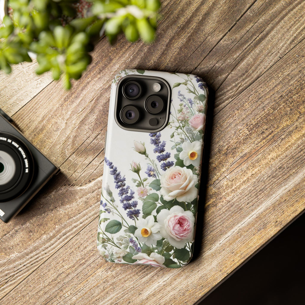 Boho Floral Fall Phone Case for iPhone 17,16  21 23 Samsung, and Pixel | Stylish Protective Cover Gift for Her Perfect for Floral Lover