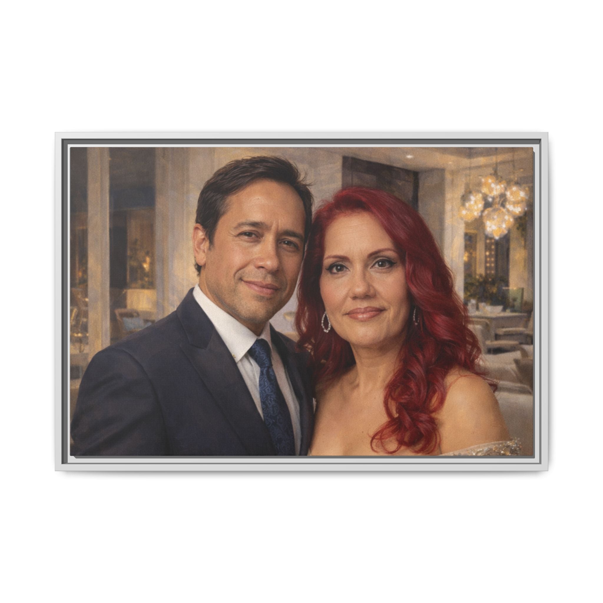 Custom Oil Painting Illusion Canvas – Luxury Portrait Art