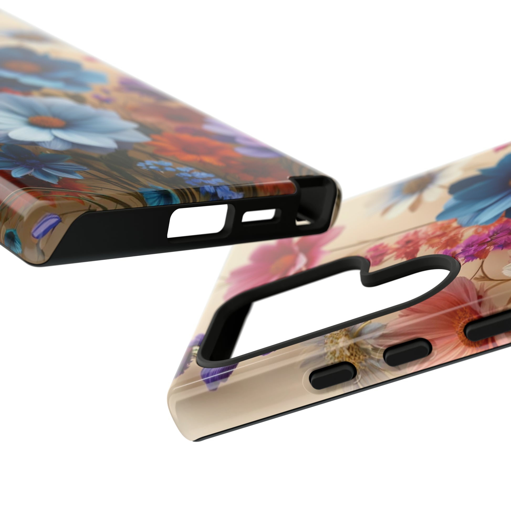 Best Phone Case Floral 3D Illusion Luxury Tough Case Floral Elegant Durable Stylish for Modern Devices iPhone 15, Samsung iPhone Samsung Accessory Gift for Her.