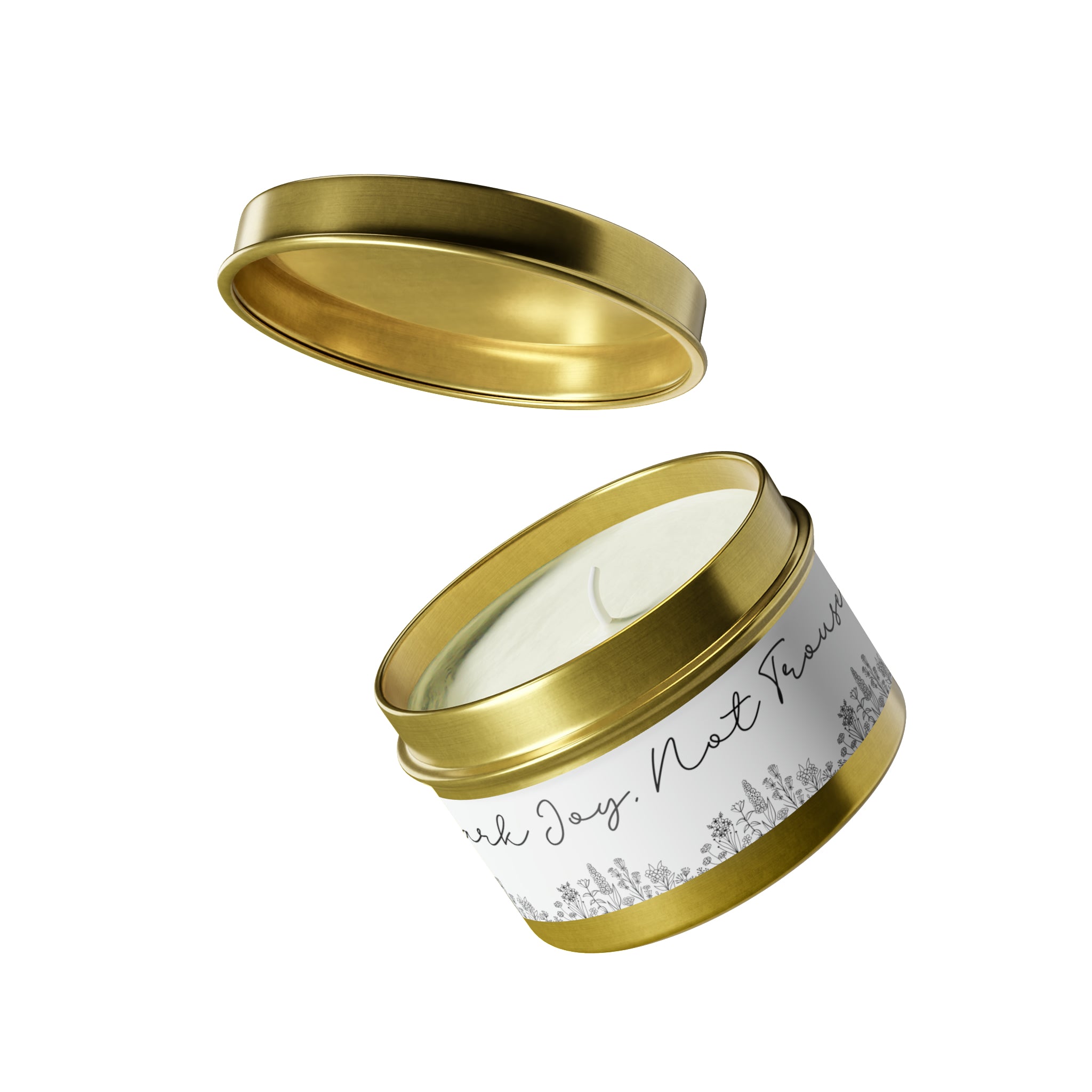 New House Bloom & Glow Elegant Floral Aromas in 4oz/8oz Tin Candles Essence of Nature Collection Unveil Serenity Romance with Exquisite Botanical Scents. Pure Harmony & Grace..