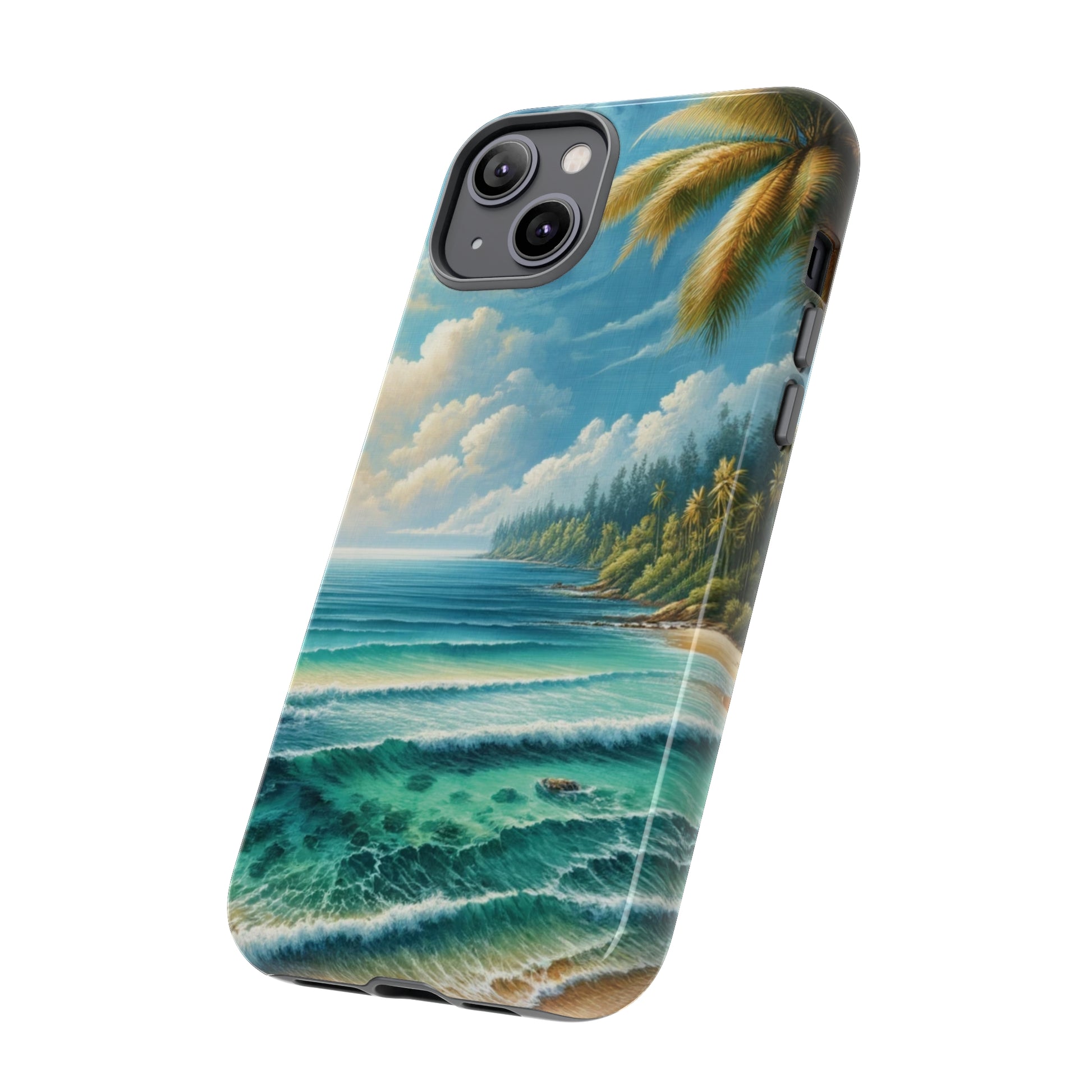 Coastal Serenity Ocean Beach View Protective Phone Case Gift for Her Phone 15, Samsung iPhone Samsung Gift for Her Case iPhone 15, Samsung iPhone Samsung Accessory Gift for Her.