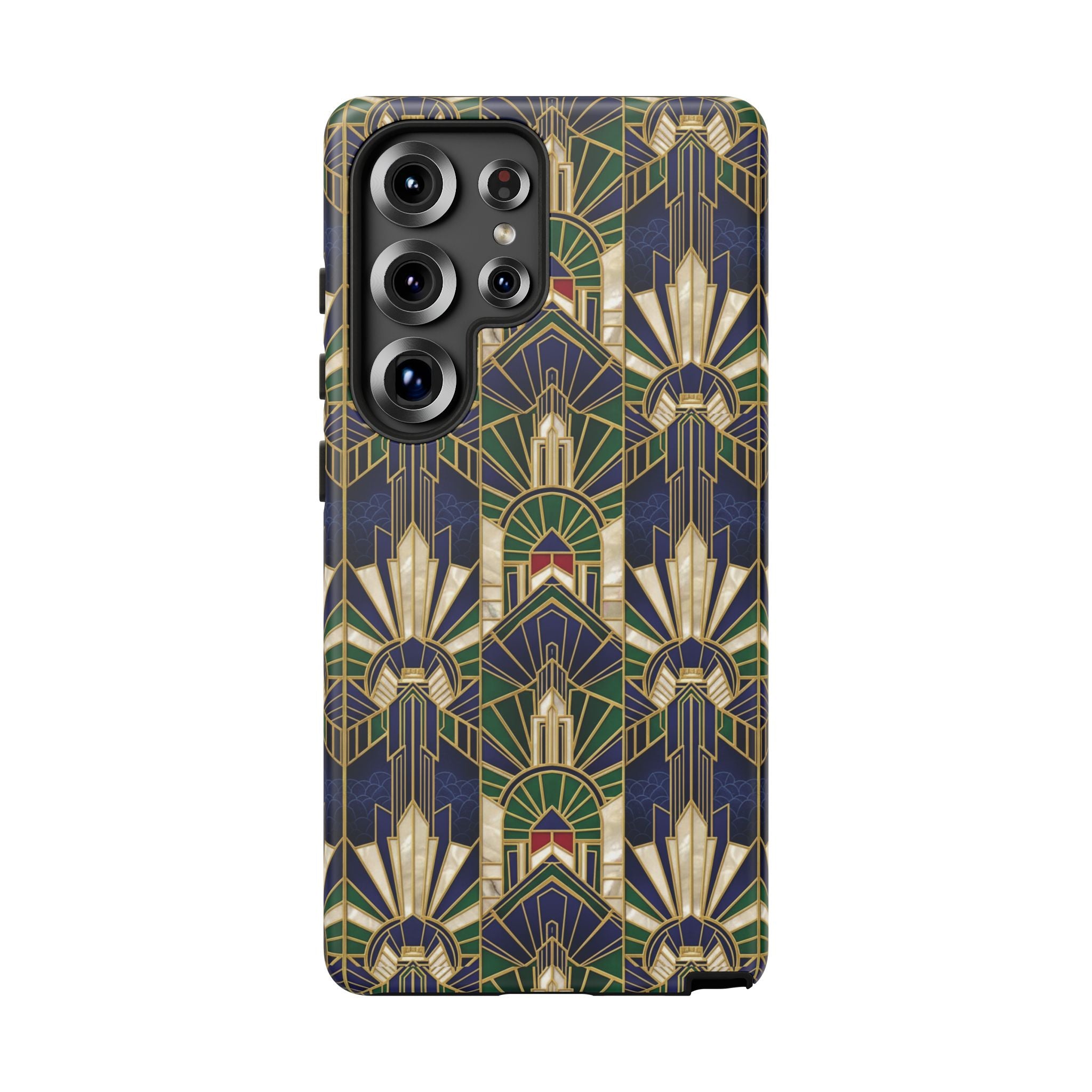 Navy & Gold Art Deco Phone Case — Imperial Art Deco Tough Case