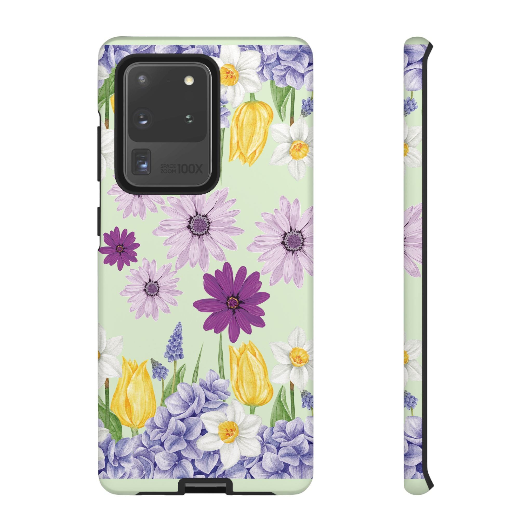 Lavender Yellow Flower Phone Case – Stylish Protective Cover for iPhone & Samsung, Botanical Design, Perfect Gift for Spring & Everyday Elegance