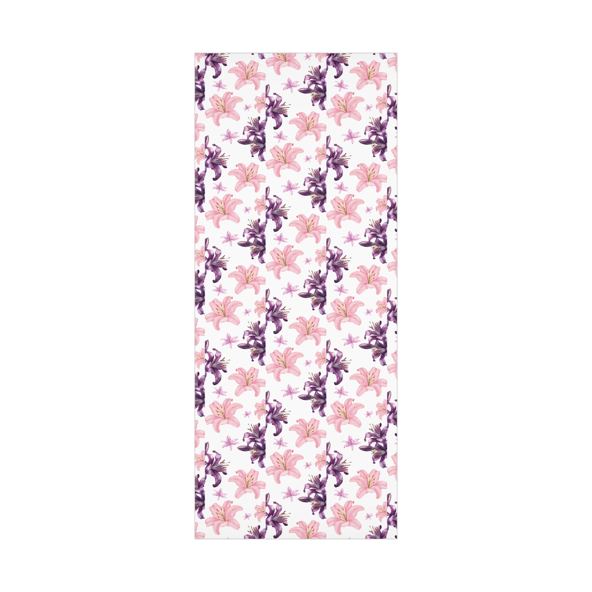 Blooming Tiger Lily Pink and white Wrapping Paper | Cozy Holiday Gift Wrap | Perfect for Christmas Presents, Wedding Celebrations, and Winter Wonderland Themes Christmas - MRSBYVALLE