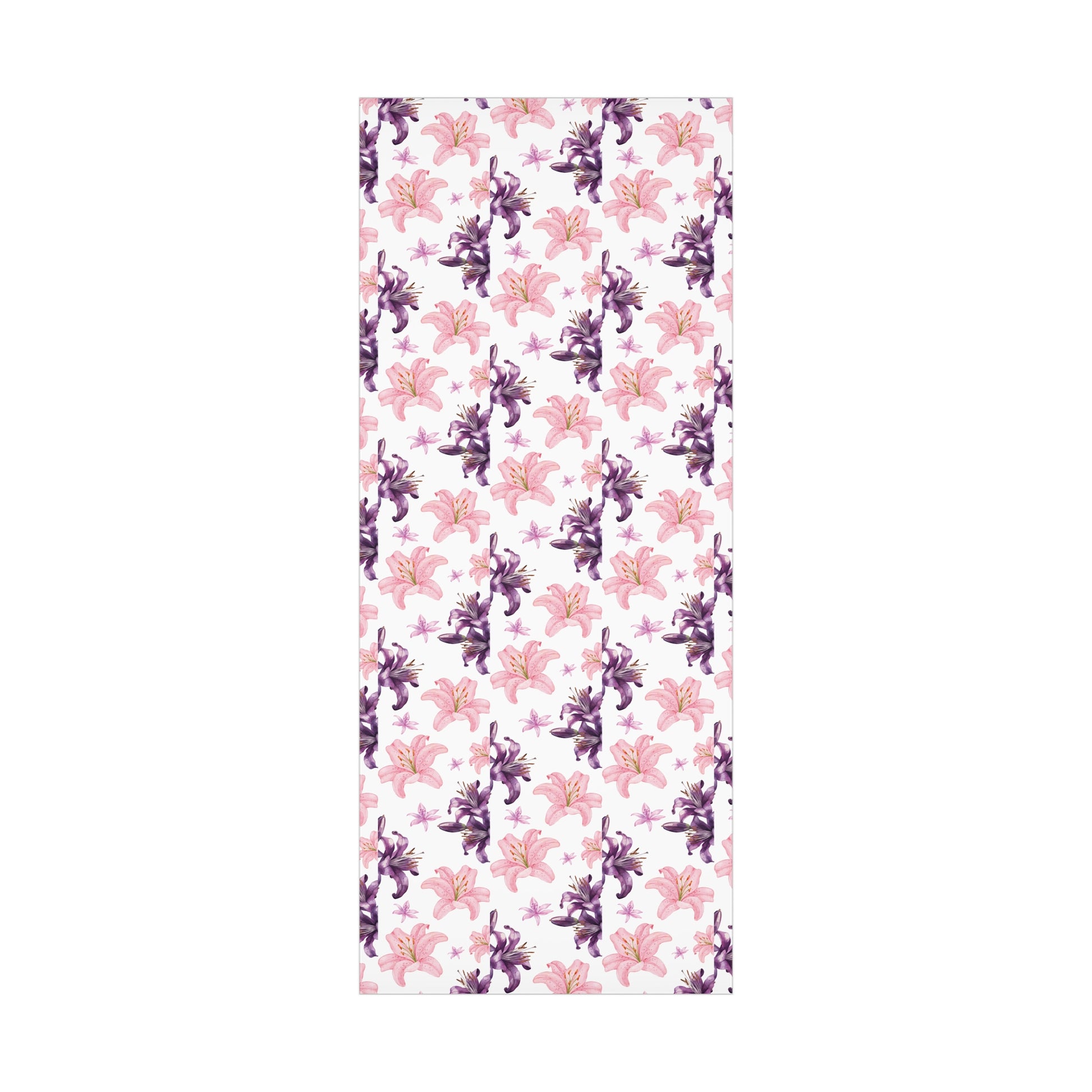 Blooming Tiger Lily Pink and white Wrapping Paper | Cozy Holiday Gift Wrap | Perfect for Christmas Presents, Wedding Celebrations, and Winter Wonderland Themes Christmas - MRSBYVALLE