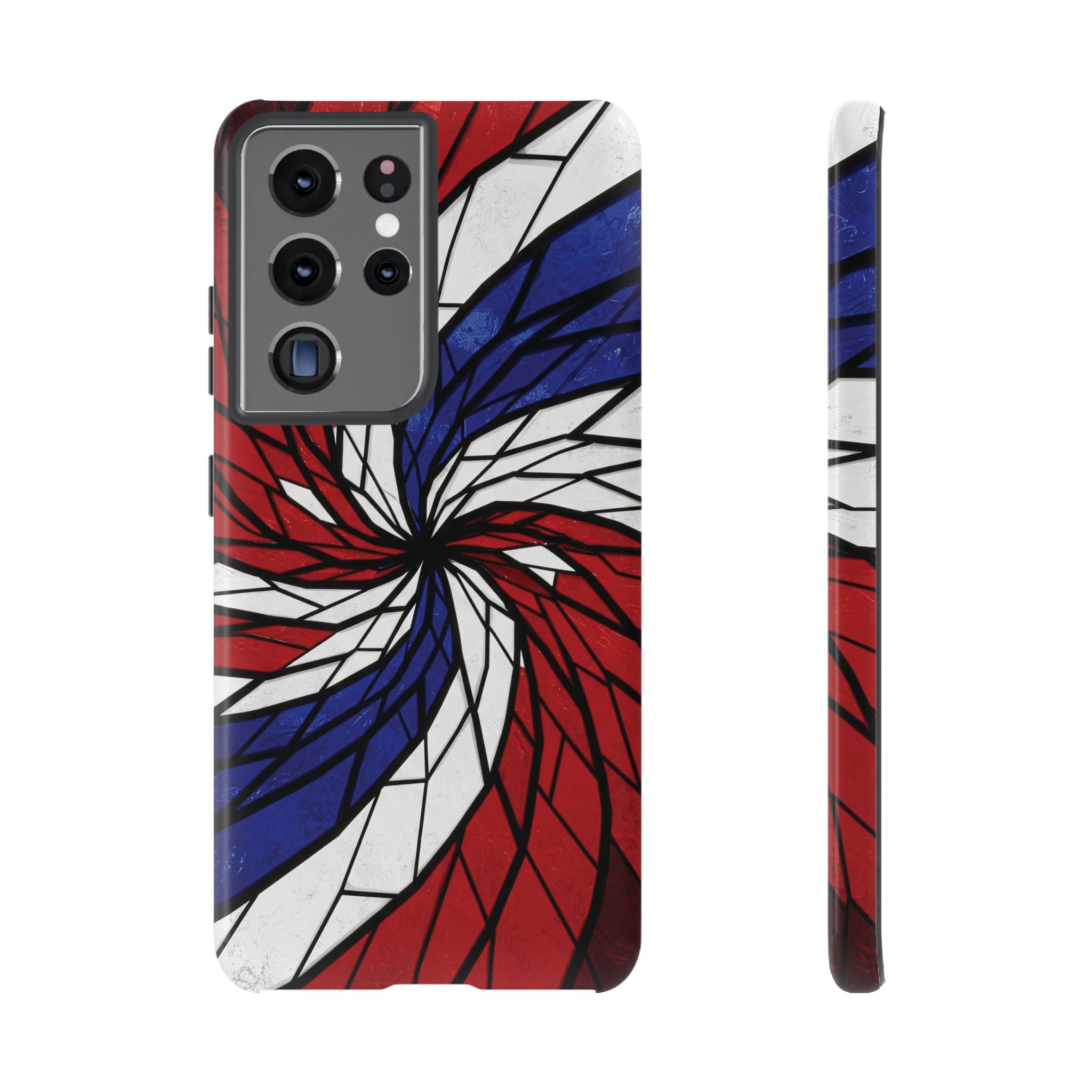 Patriotic Red White & Blue Phone Case – USA Flag Design, Independence Day Gift, Protective Cover for iPhone, Samsung, Pixel