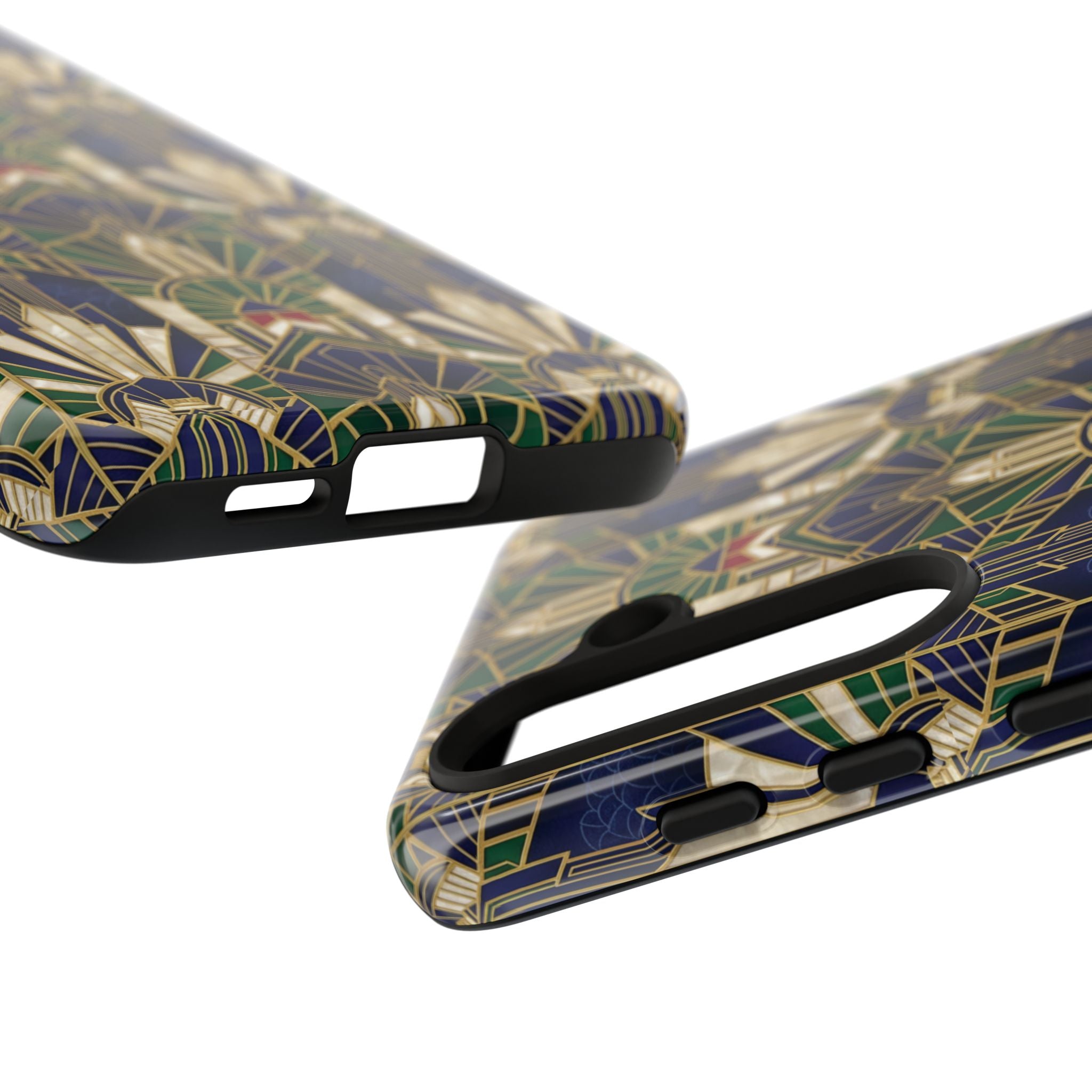 Navy & Gold Art Deco Phone Case — Imperial Art Deco Tough Case
