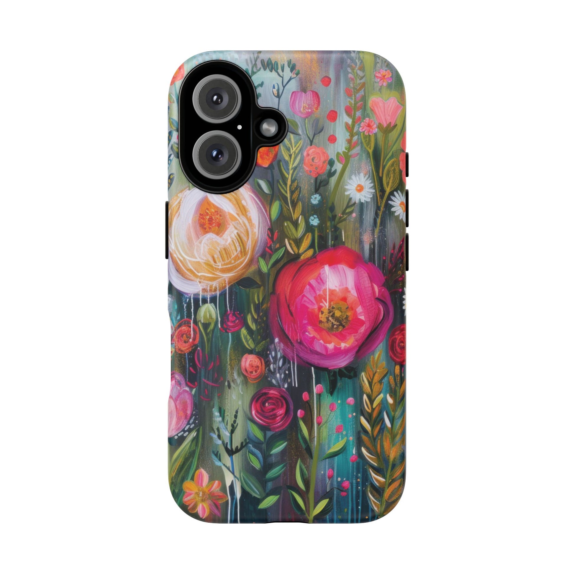 Watercolor Boho Floral Phone Case for iPhone 16 15 14 13 12  21 23 Samsung, and Pixel | Stylish Protective Cover Gift for Her Perfect for Floral Lover