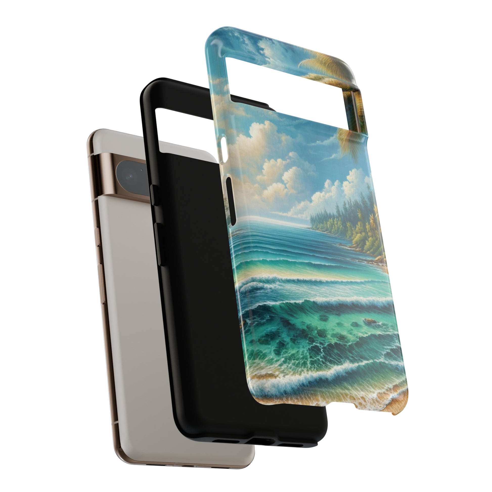 Coastal Serenity Ocean Beach View Protective Phone Case Gift for Her Phone 15, Samsung iPhone Samsung Gift for Her Case iPhone 15, Samsung iPhone Samsung Accessory Gift for Her.