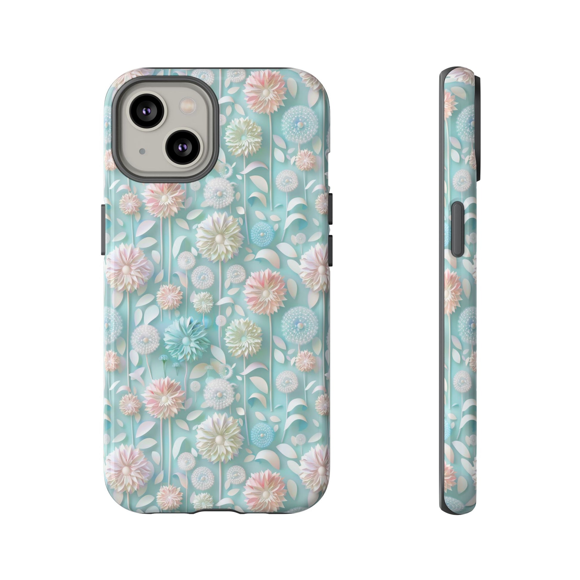Pastel Floral Phone Case for iPhone & Samsung | Elegant and Slim Design with Shockproof Protection | Durable, Scratch-Resistant, and Lightweight | Stylish Accessory