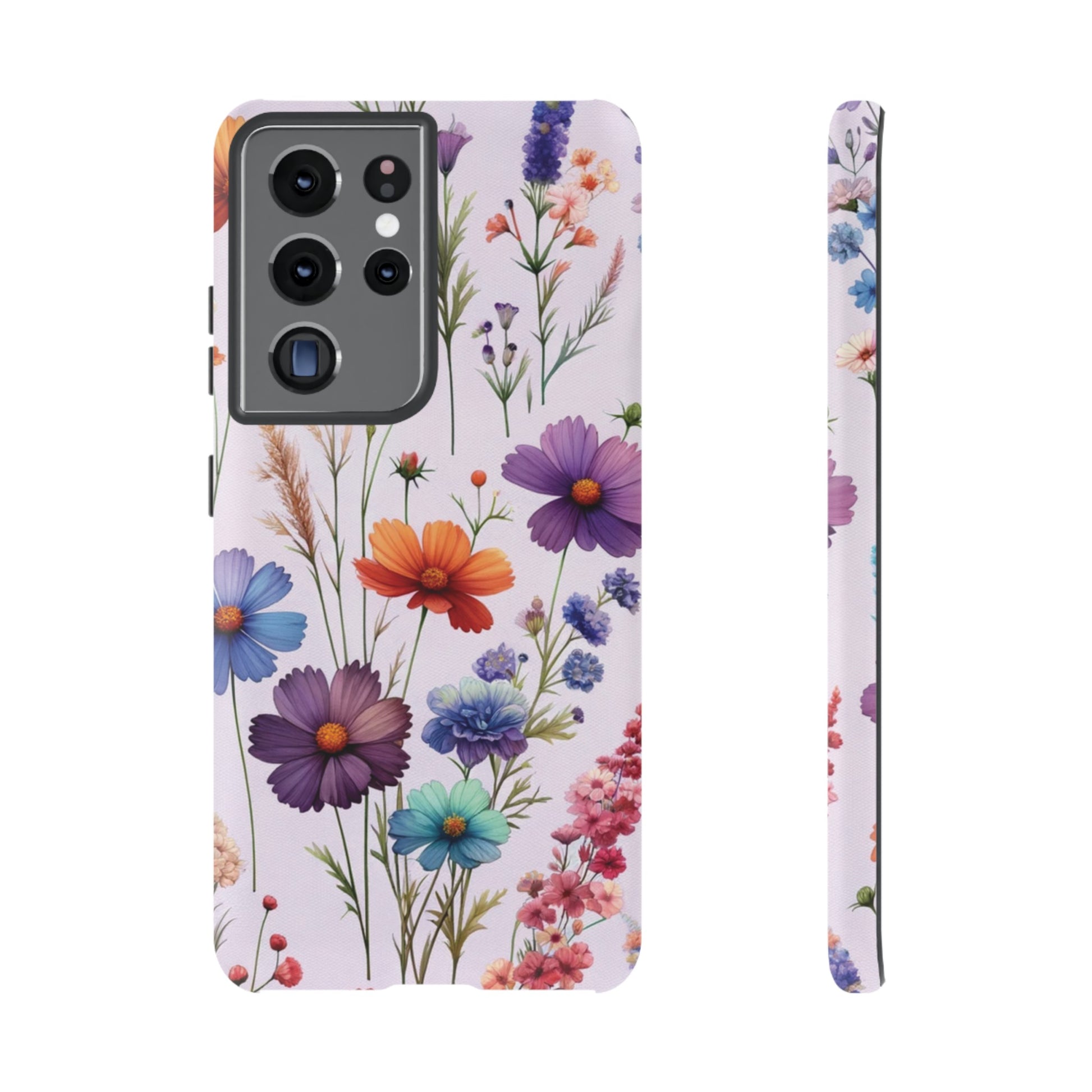 Lavender Wildflowers Protective Phone Case Gift for Her Phone 15, Samsung iPhone Samsung Gift for Her Case iPhone 15, Samsung iPhone Samsung Accessory Gift for Her.