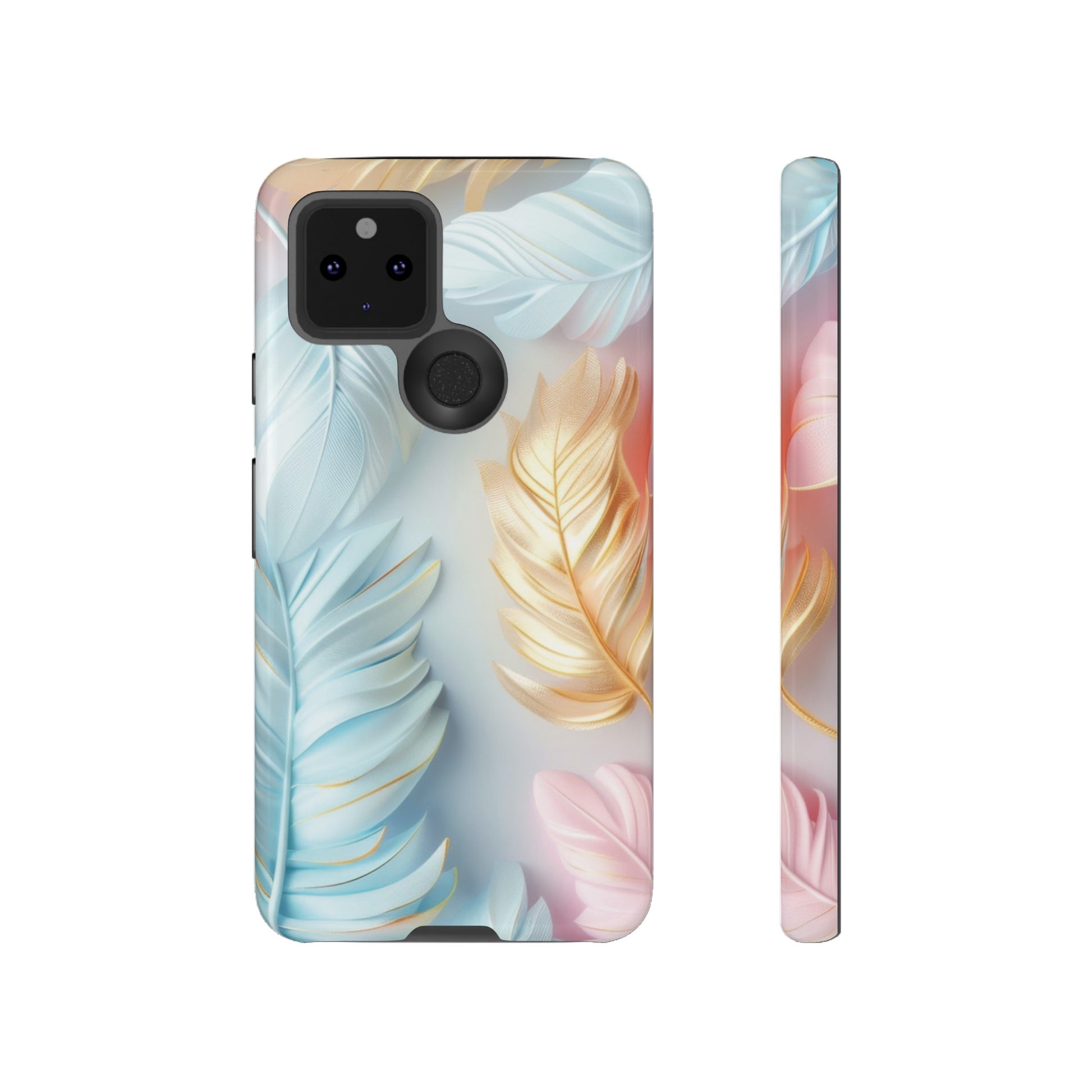 Pastel Feathers Protective Phone Case Gift for Her Phone 15, Samsung iPhone Samsung Gift for Her Case iPhone 15, Samsung iPhone Samsung Accessory Gift for Her