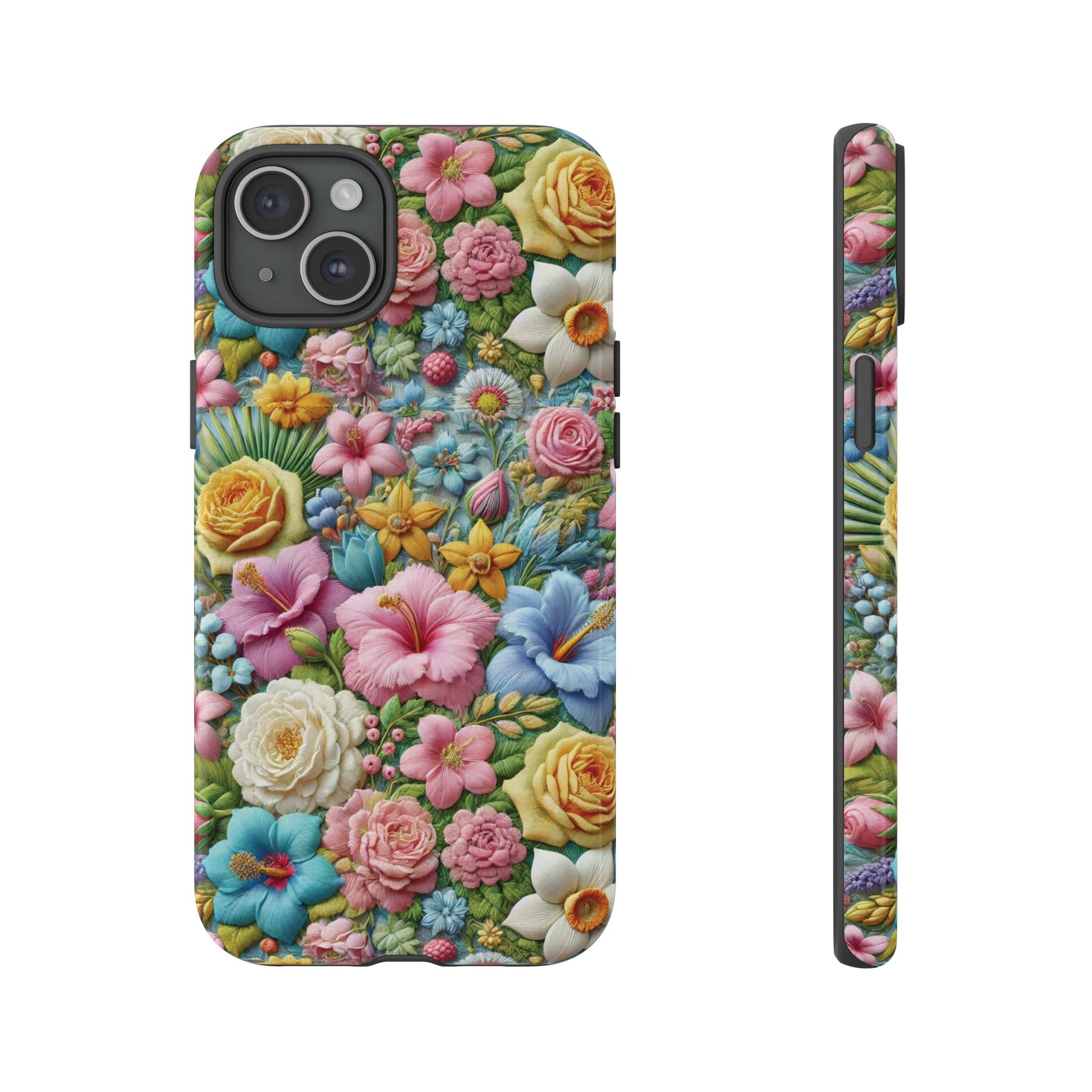 Elegant Pastel Flower Phone Case – Beautiful Floral Design, Durable Protection for Your Device, Stylish and Lightweight, Perfect Gift for Flower Lovers