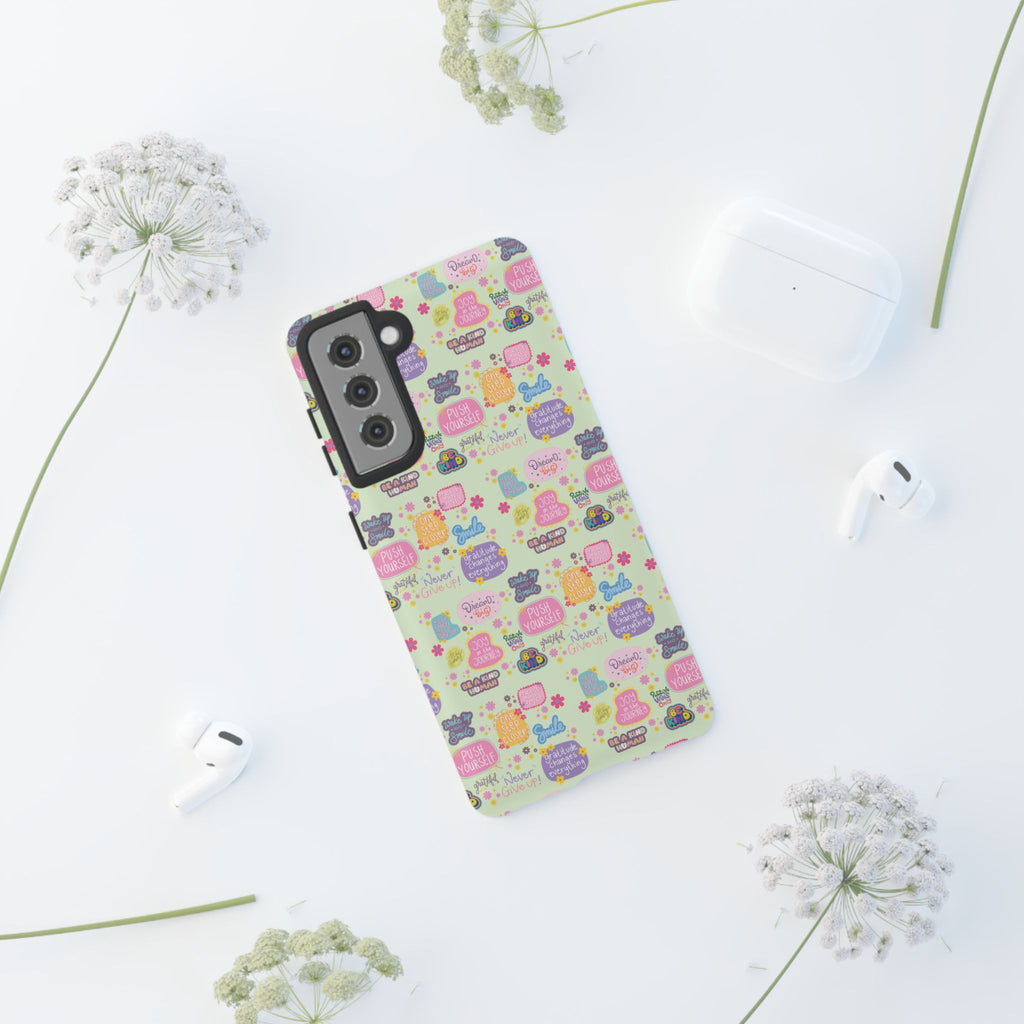 Good Vibes Only Protective Phone Case  Shockproof Slim Aesthetic Motivational Quote Cover, Positive Affirmation Gift for Mom, Teens & Besties | iPhone & Galaxy