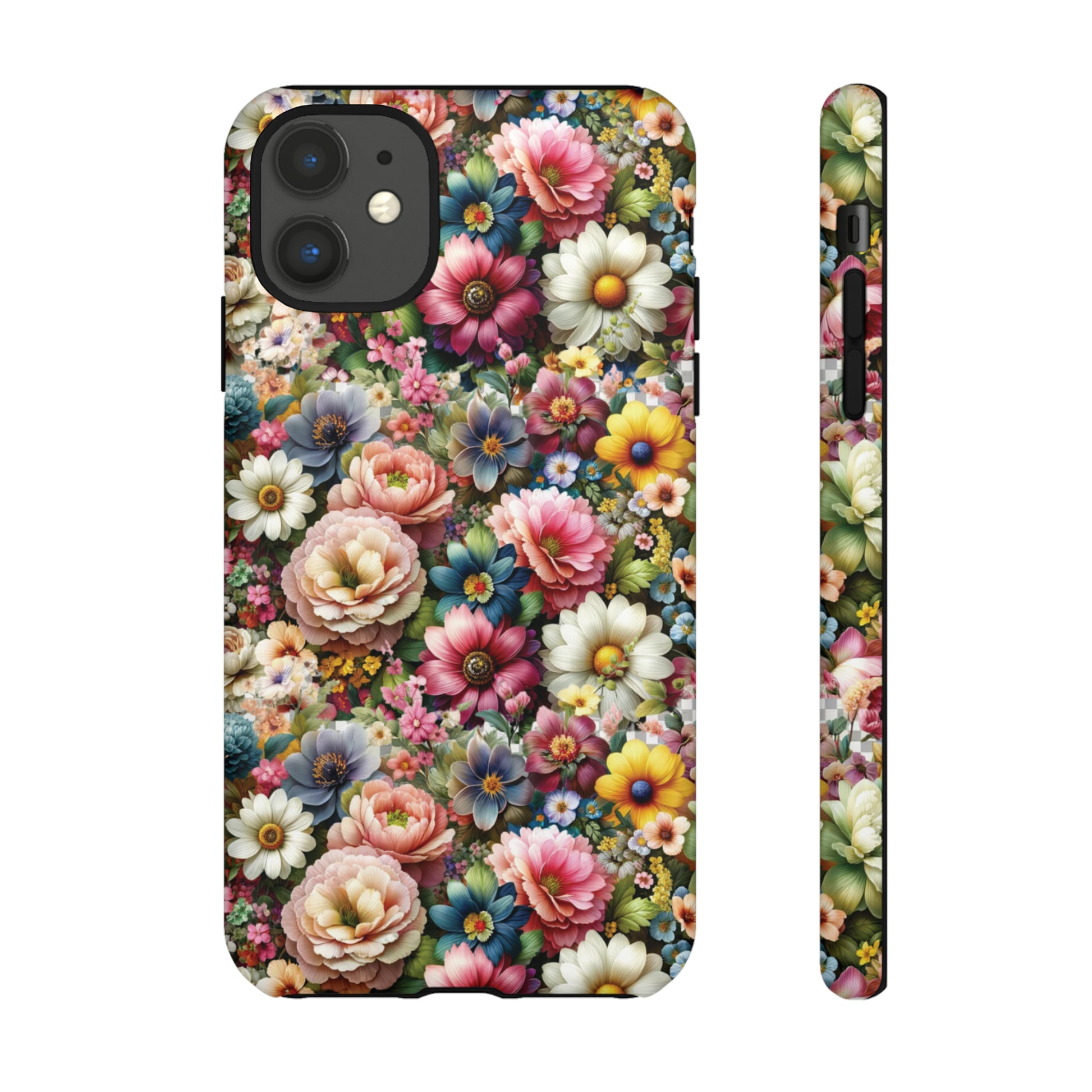 Floral Luxury Phone Tough Case Floral Elegant Durable Stylish for Modern Devices iPhone 15, Samsung iPhone Samsung Accessory Gift for Her.