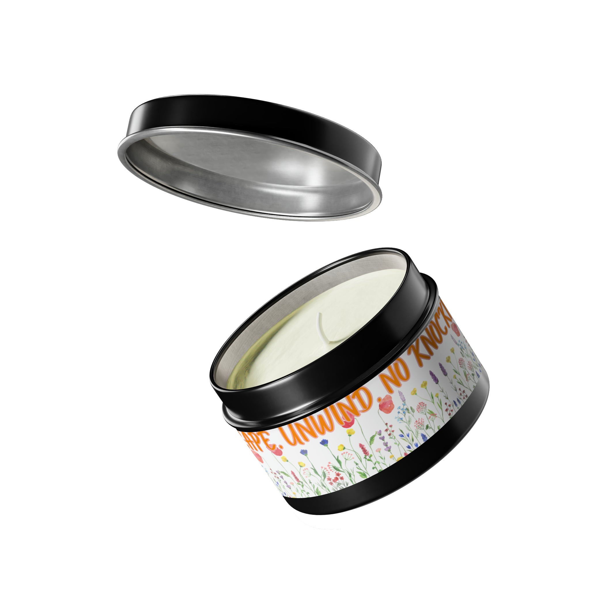 New House Bloom & Glow Elegant Floral Aromas in 4oz/8oz Tin Candles Essence of Nature Collection Unveil Serenity Romance with Exquisite Botanical Scents. Pure Harmony & Grace..