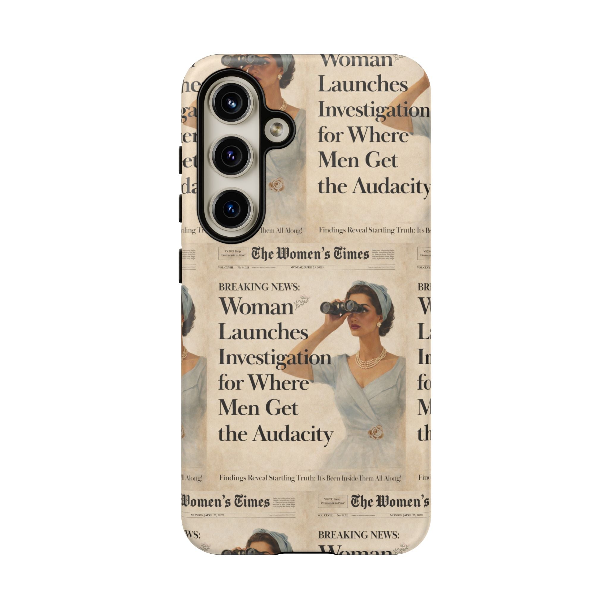 Funny Vintage Sarcastic Women Phone Case | Retro Sarcasm Text Design