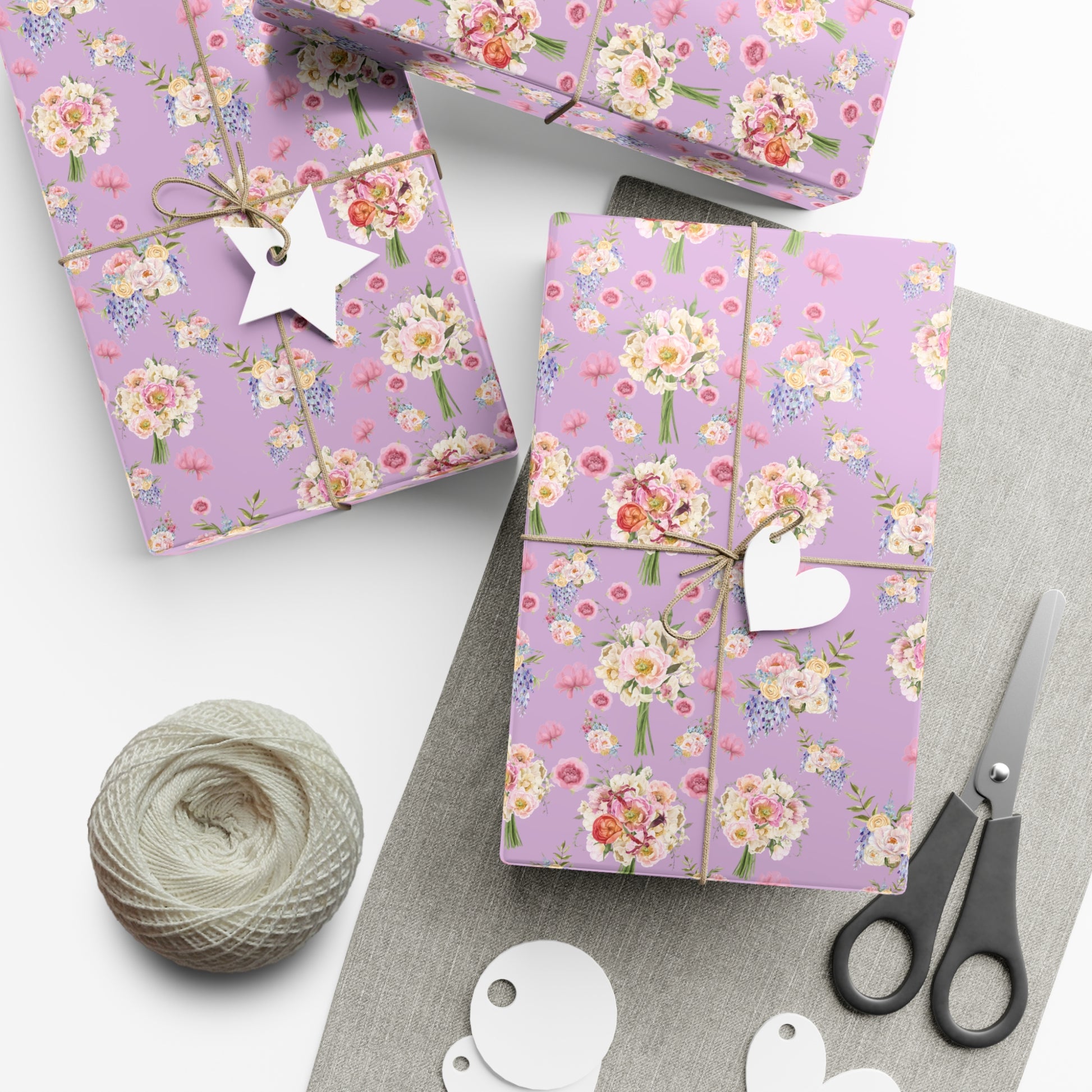 Lavendar Floral Bouquets for Weddings, Birthdays, and All Occasions | Premium Fresh Flowers Gift Wrap | Perfect Gift for Every Celebration | Mother's Day Gift for Her - MRSBYVALLE