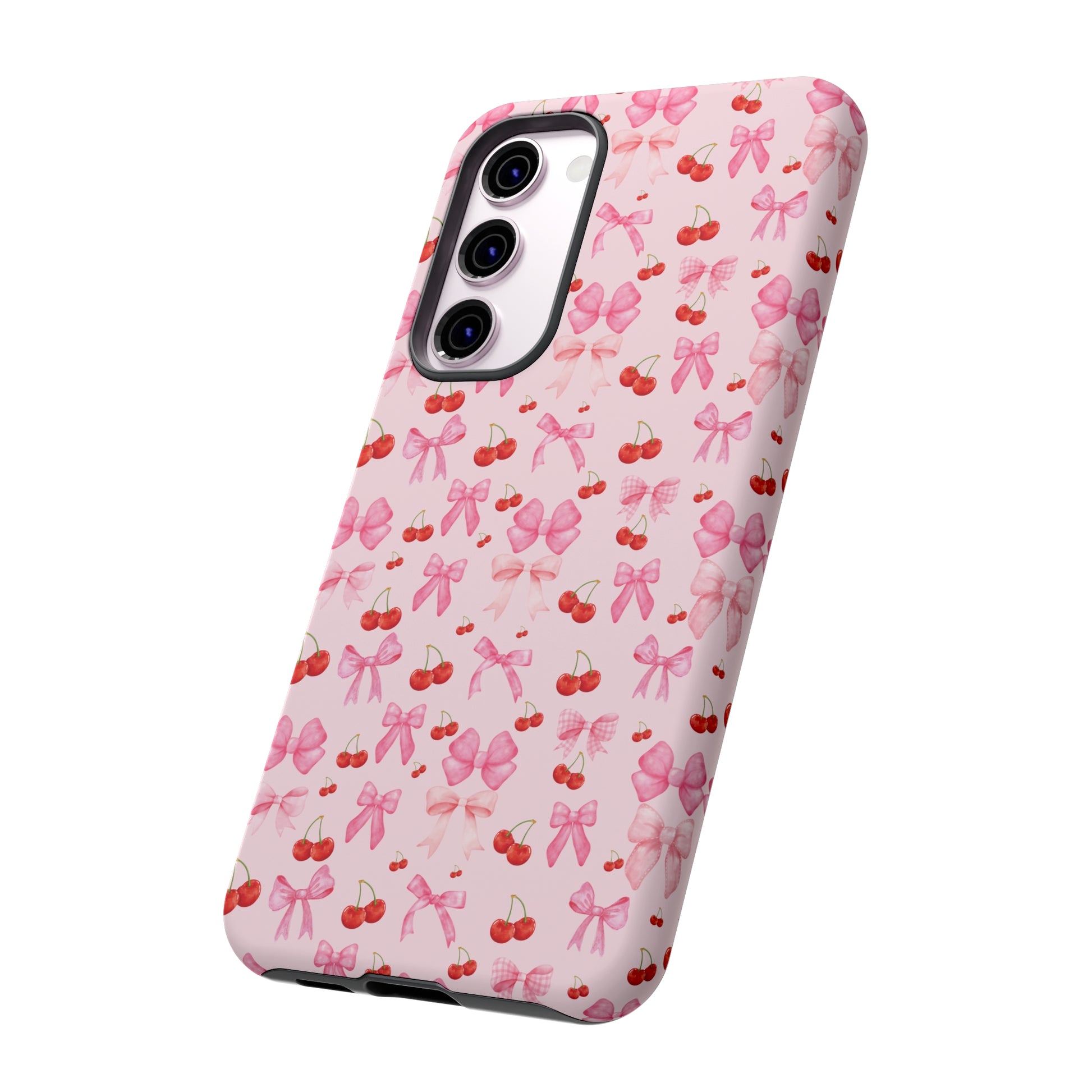 Coquette phone case Cherry Coquette Ribbon Bow iPhone Case Fruity, Girly Gift for Her Phone 15, Samsung iPhone Samsung Gift for Her Case iPhone 15, Samsung iPhone Samsung Accessory Gift for Her.
