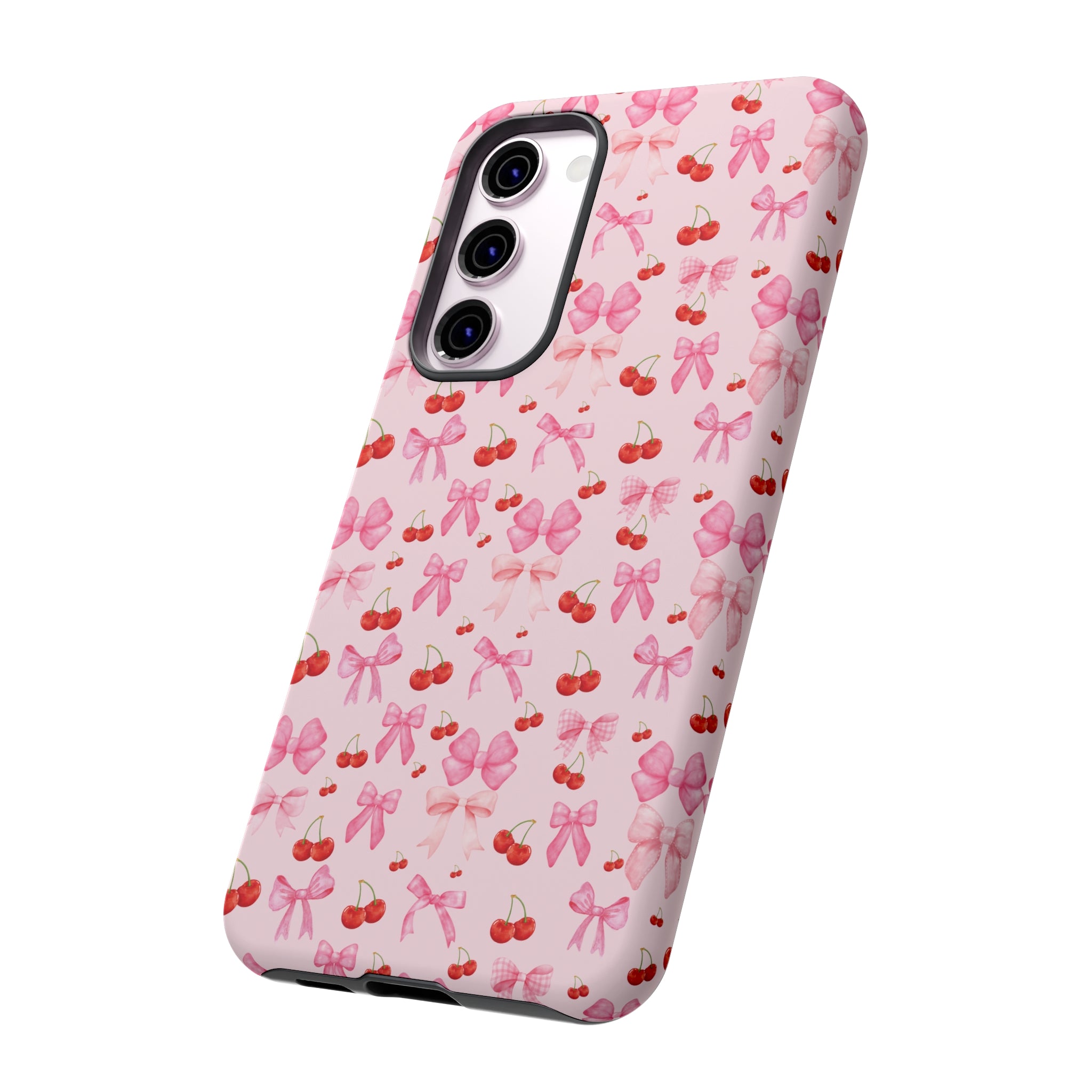 Coquette phone case Cherry Coquette Ribbon Bow iPhone Case Fruity, Girly Gift for Her Phone 15, Samsung iPhone Samsung Gift for Her Case iPhone 15, Samsung iPhone Samsung Accessory Gift for Her.