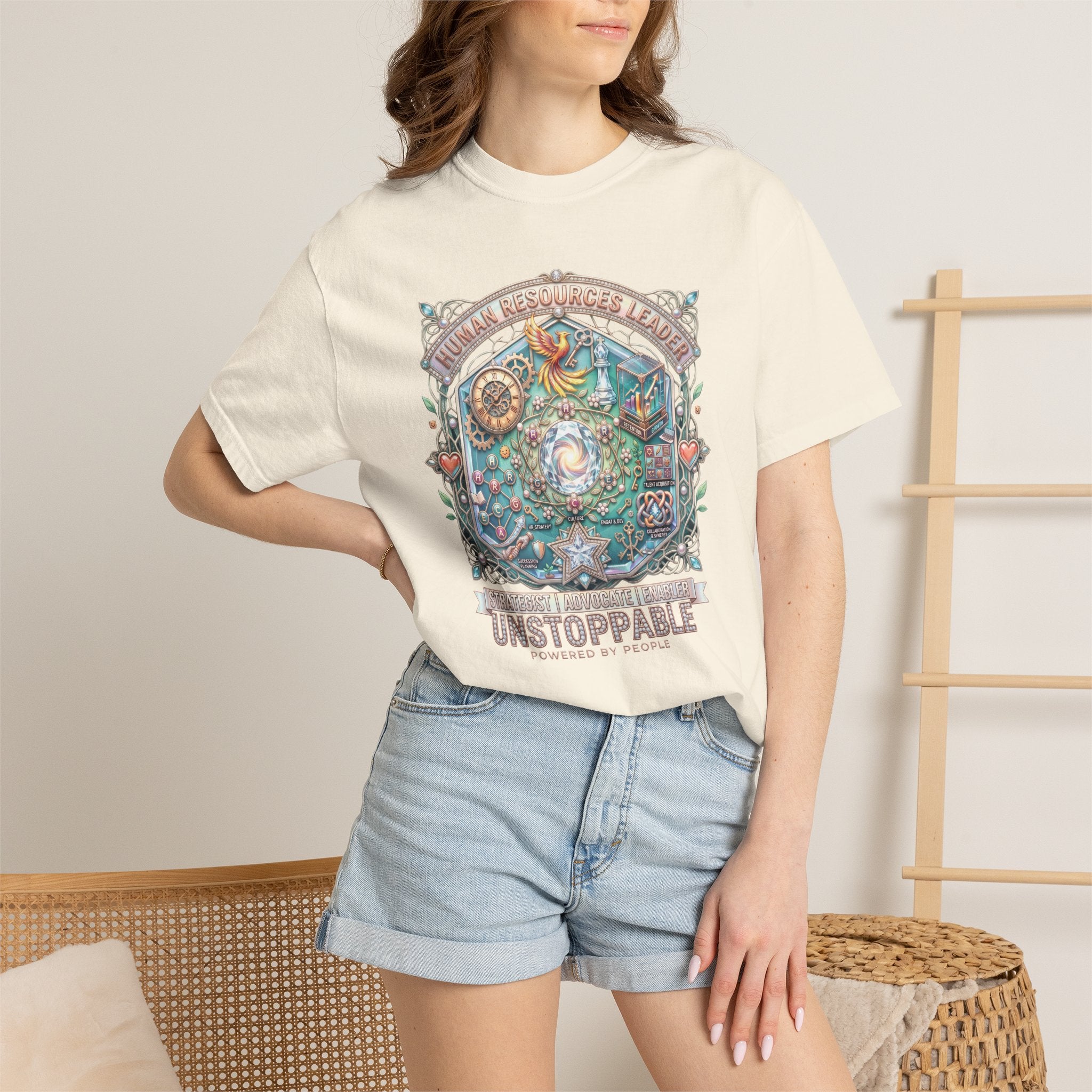 Human Resources Leader Inspirational Graphic T-Shirt  Motivational Nature Tee