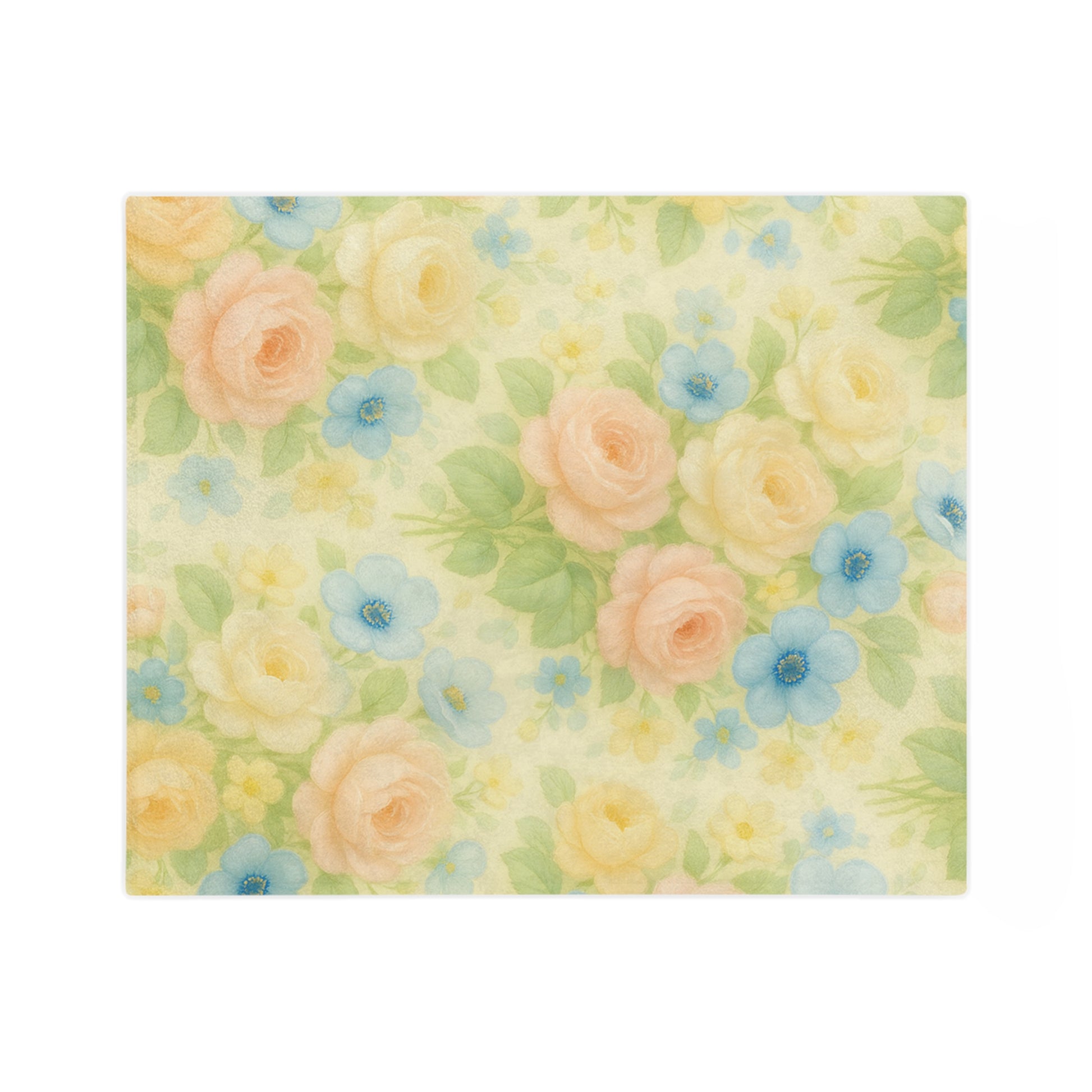 Vintage floral Yellow Flower Throw Blanket – Cozy Soft Botanical Design for Bed, Couch, or Reading Nook, Perfect Gift for Nature Lovers & Home Refresh