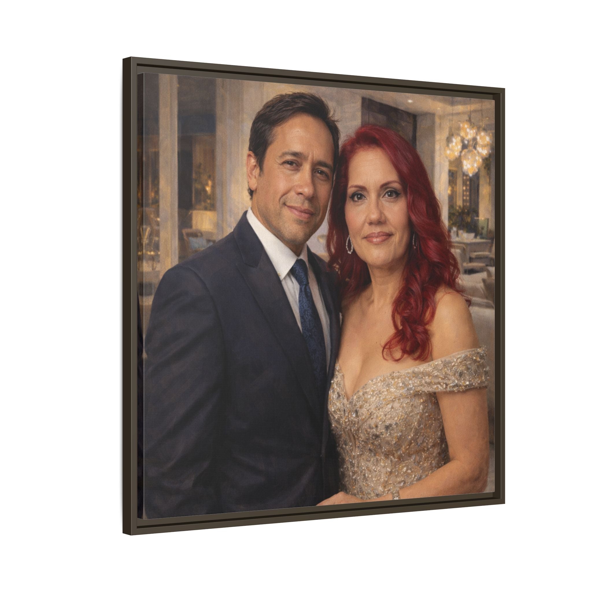 Custom Oil Painting Illusion Canvas – Luxury Portrait Art