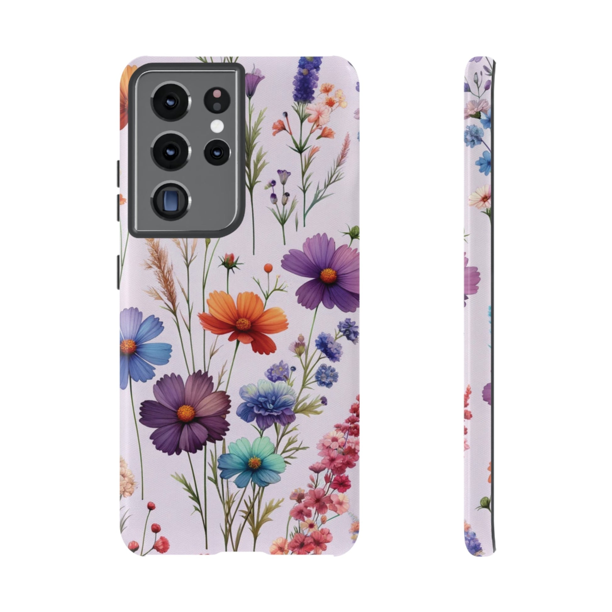 Lavender Wildflowers Protective Phone Case Gift for Her Phone 15, Samsung iPhone Samsung Gift for Her Case iPhone 15, Samsung iPhone Samsung Accessory Gift for Her.
