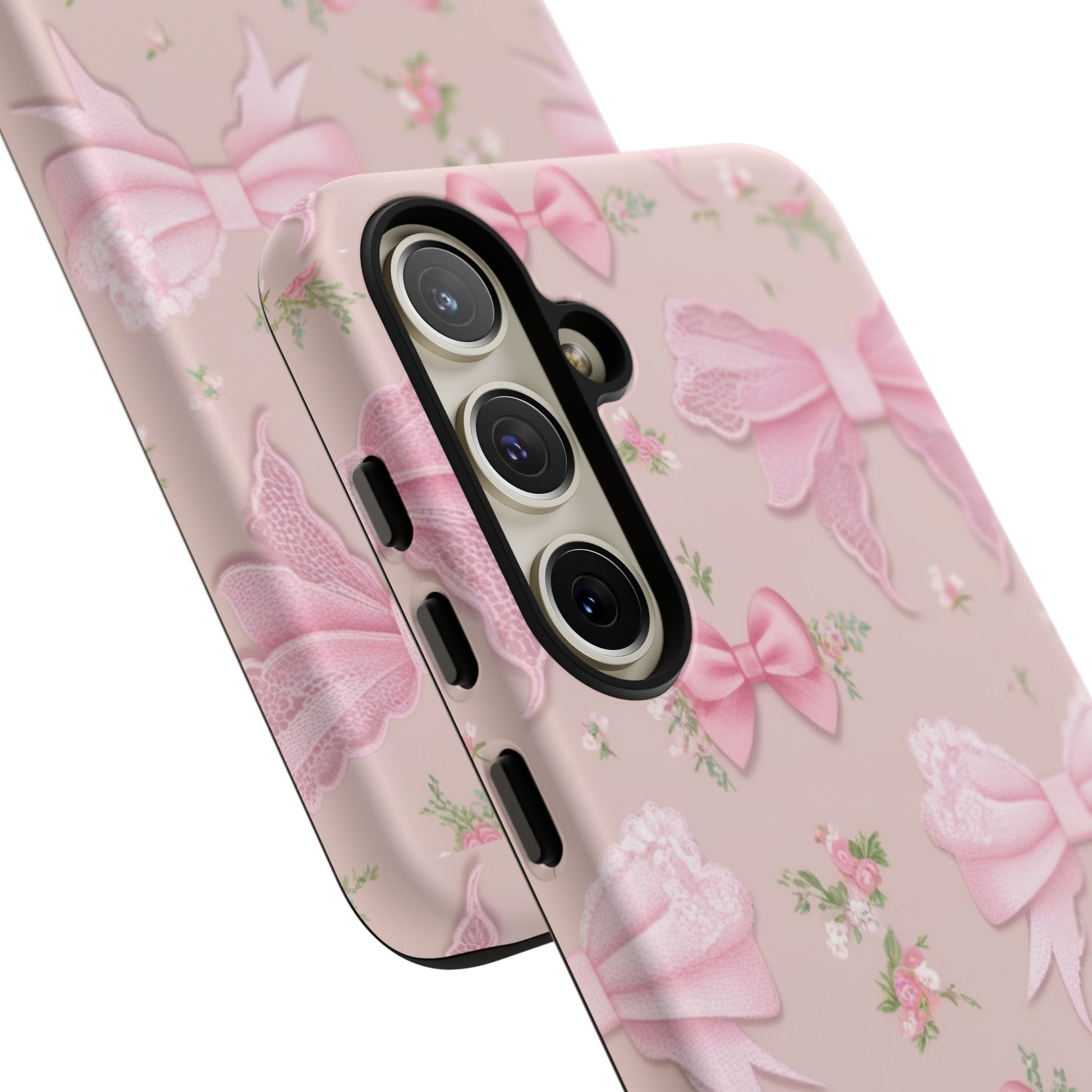 Luxury Pink Bow Phone Case – Cute & Protective Cover for iPhone & Samsung Gift for Her