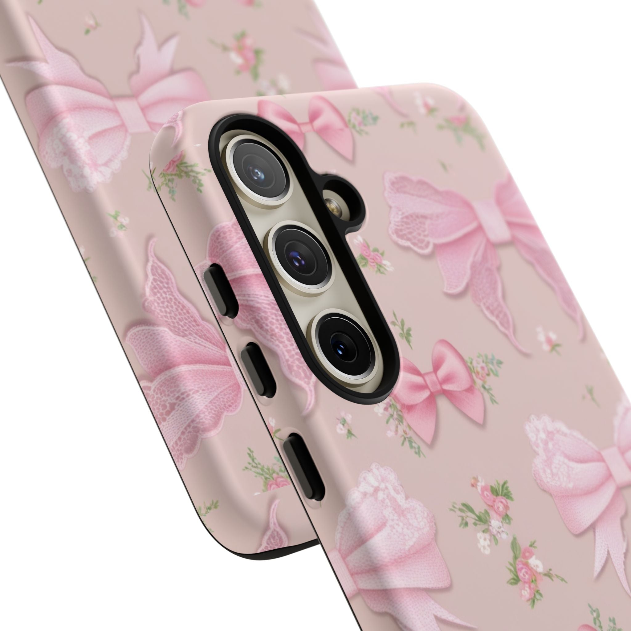 Luxury Pink Bow Phone Case – Cute & Protective Cover for iPhone & Samsung Gift for Her