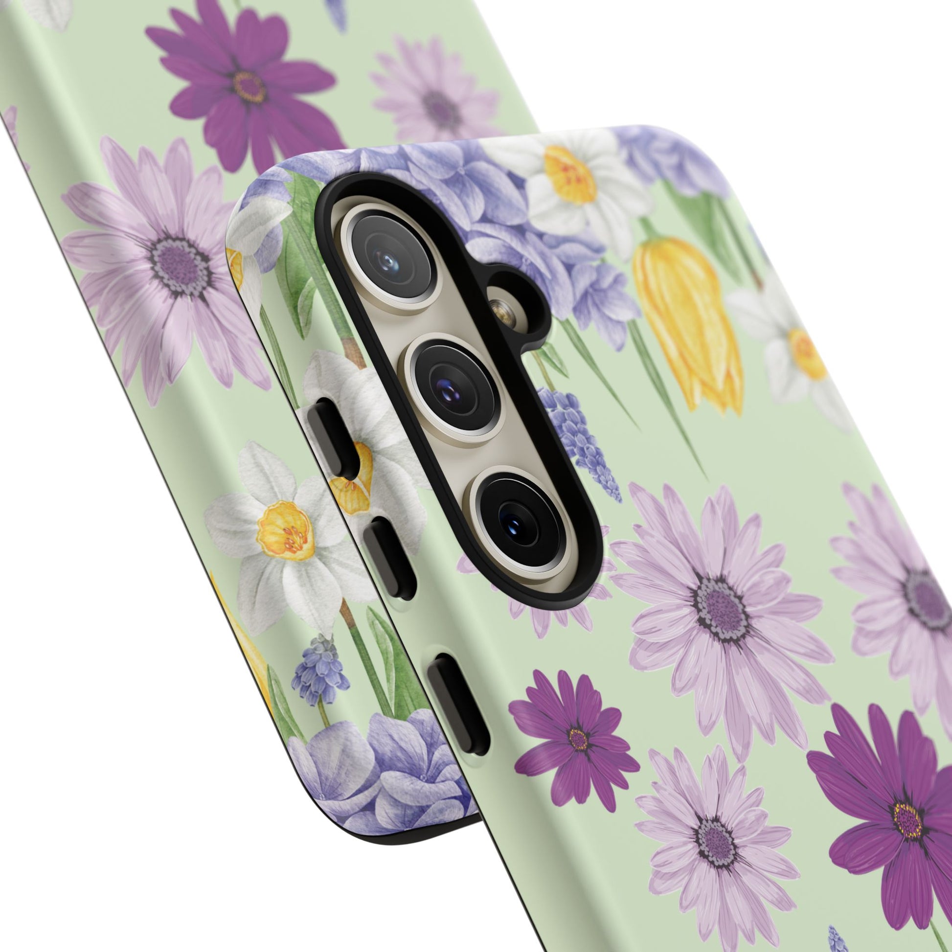 Lavender Yellow Flower Phone Case – Stylish Protective Cover for iPhone & Samsung, Botanical Design, Perfect Gift for Spring & Everyday Elegance