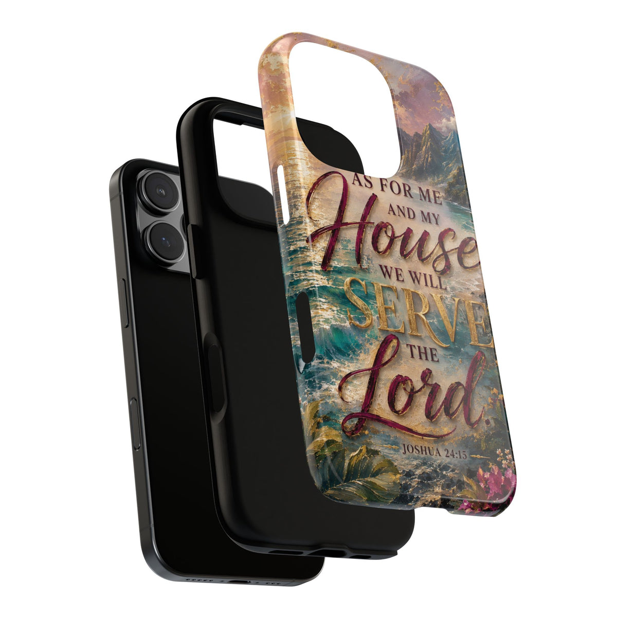 As For Me and My House Serve the Lord phone case | Bible verse Joshua 24:15