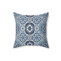 Blue Tile Design Elegance Decorative Pillow Touch of Beauty to Your Decor Living Room Comfort for Bedroom or Housewarming Gift New House, Bridal Shower Gift - MRSBYVALLE