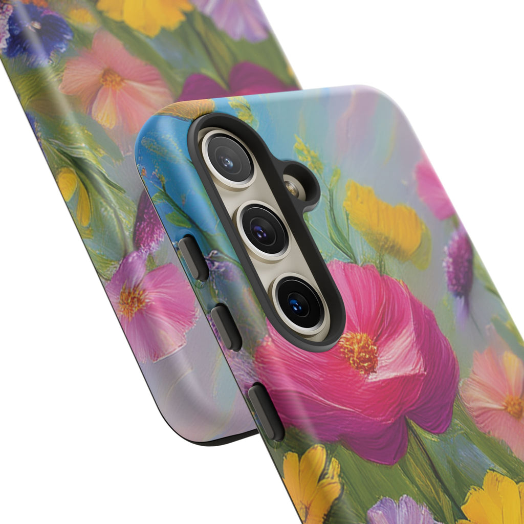 Vibrant Wildflower Painting Phone Case Hand-Painted Floral Art Design | Bright Nature-Inspired Cover | Perfect Gift for Flower Lovers iPhone & Galaxy