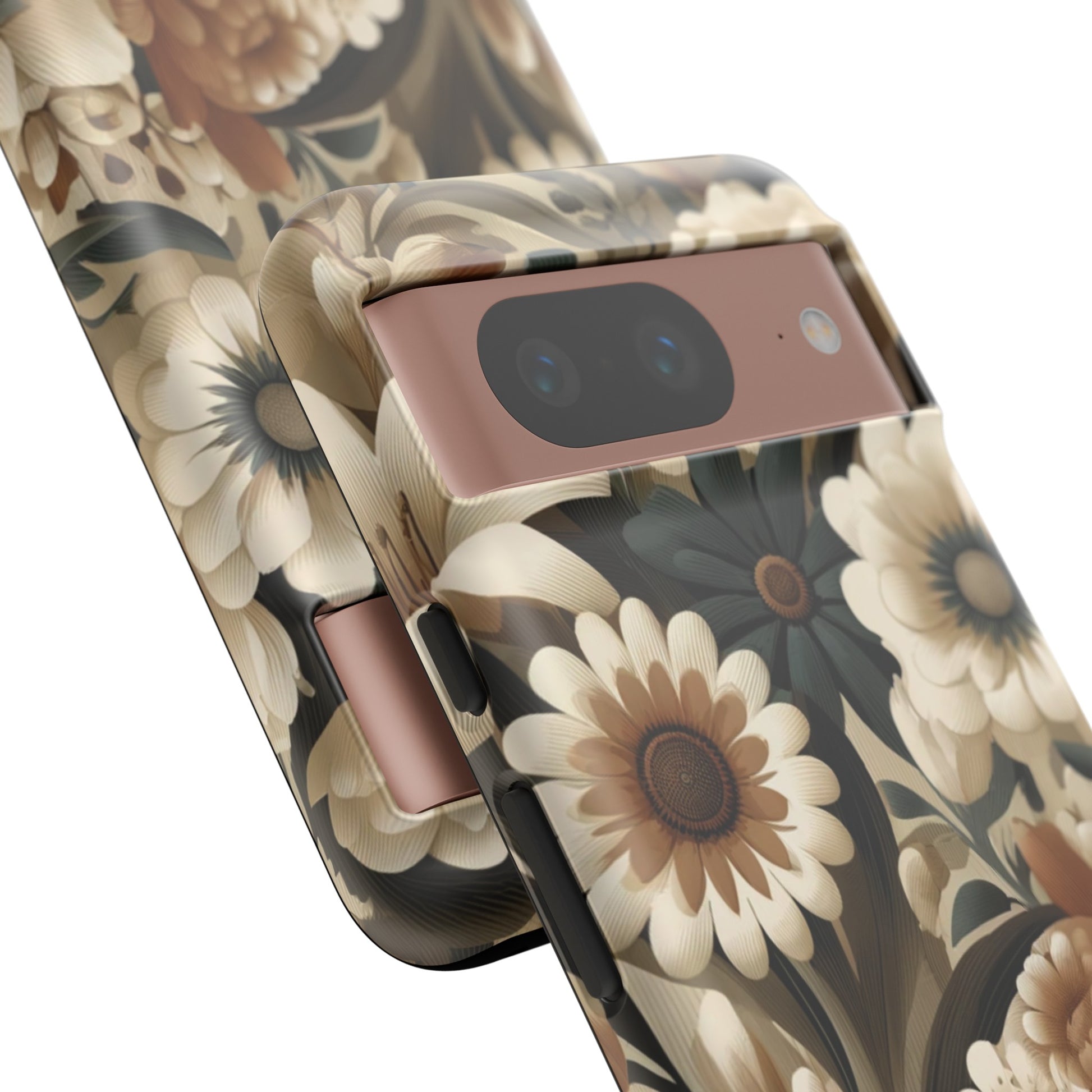 Mid-century Modern Floral Phone Case Durable for iPhone Samsung Gift iPhone 15, 14, 13 Samsung Pixel Gift for Mom Accessory Gift for Her
