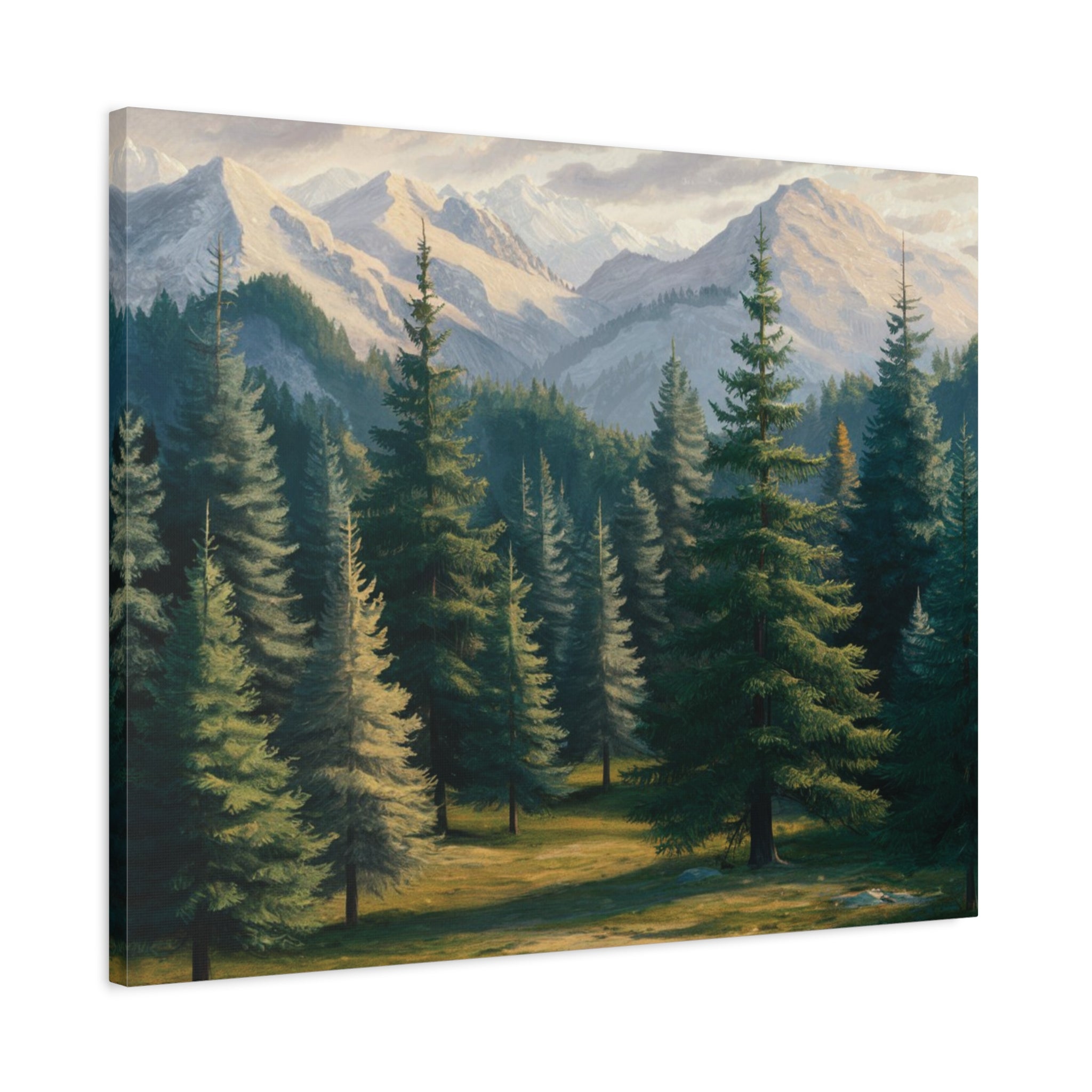 Majestic Mountain Lake Watercolor Landscape Art Print for Home Decor, Nature-Inspired Wall Art, Perfect for Living Room, Office & Gift Ideas Birthday Gift, Housewarming New House Decor.