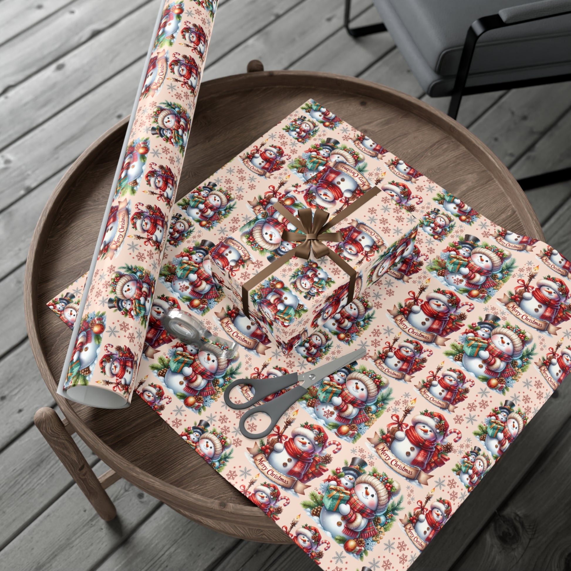 Christmas Wrapping Paper Whimsical Winter Wonderland with Festive Gifts Perfect for a Magical Holiday Season in Matte/Satin, All Occasion - MRSBYVALLE