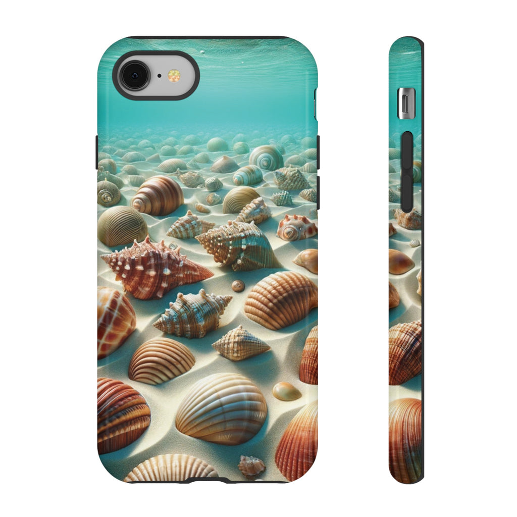 Plush Ocean Bliss Turquoise Seashell Ocean Beach View Protective Phone Case Gift for Her Phone 15, Samsung iPhone Samsung Gift for Her Case iPhone 15, Samsung iPhone Samsung Accessory Gift for Her.