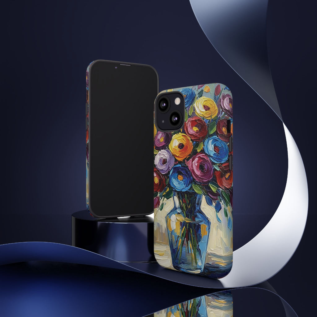 Floral Luxury Oil Painting Illusion Tough Case — Floral Art Phone Case for Art Lovers