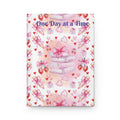 Romantic Pink Books and Bows One Day at a Time Hardcover Journal Perfect for Writers