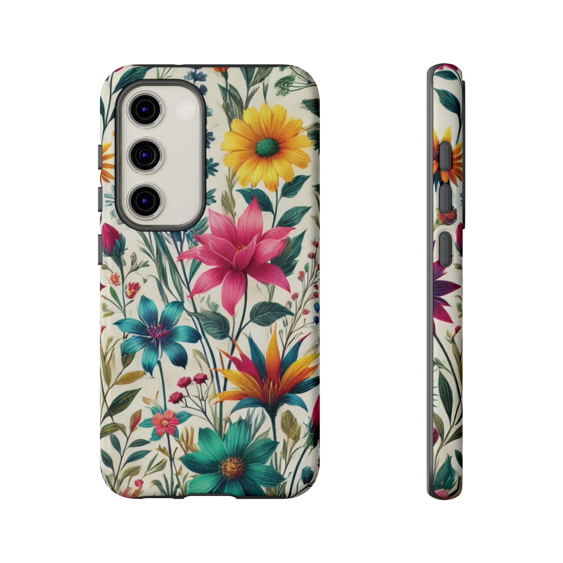 Wildflowers Boho Chic Design Phone Case - Stylish, Protective Cover for All Models Gift for Mom Accessory Gift for Her