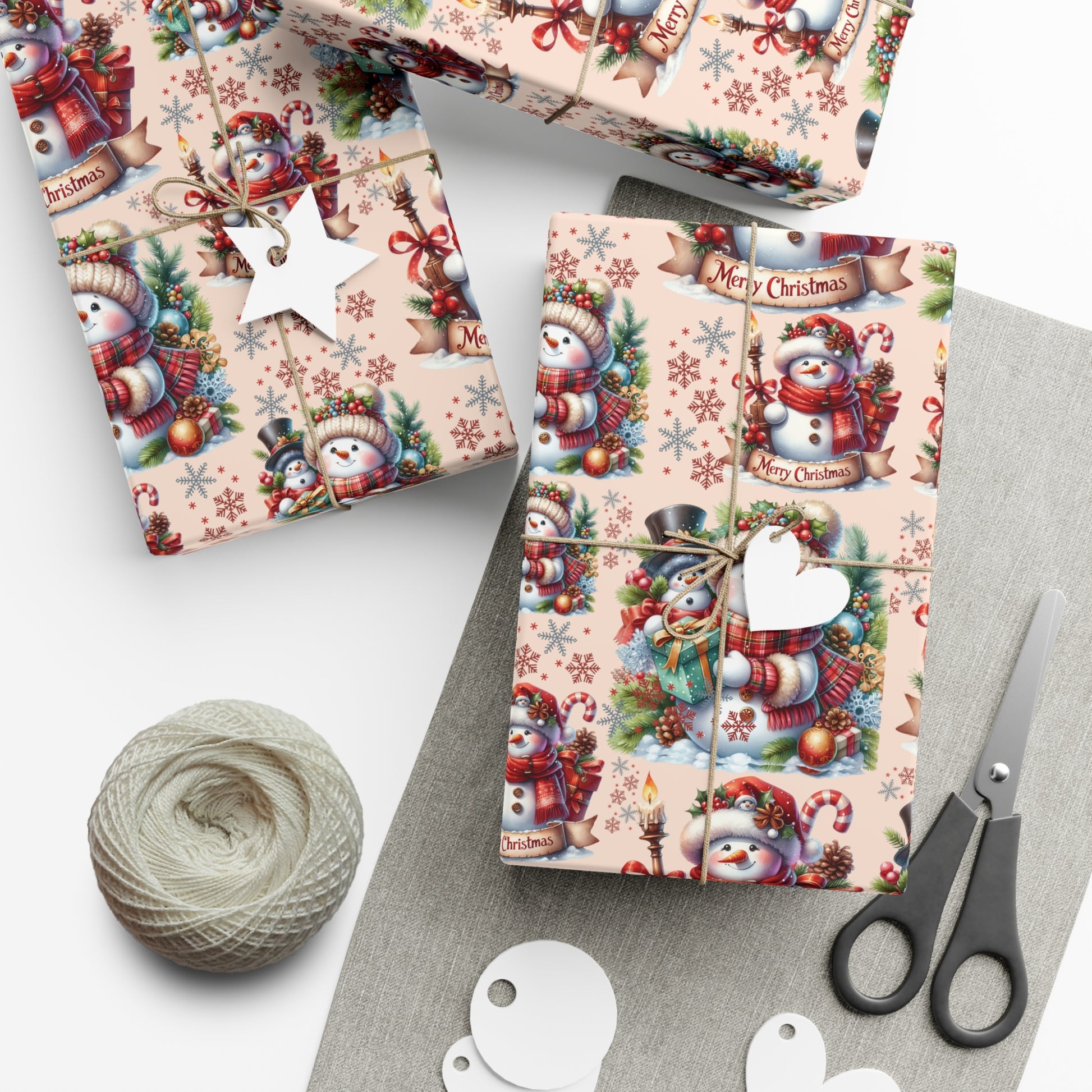 Christmas Wrapping Paper Whimsical Winter Wonderland with Festive Gifts Perfect for a Magical Holiday Season in Matte/Satin, All Occasion - MRSBYVALLE