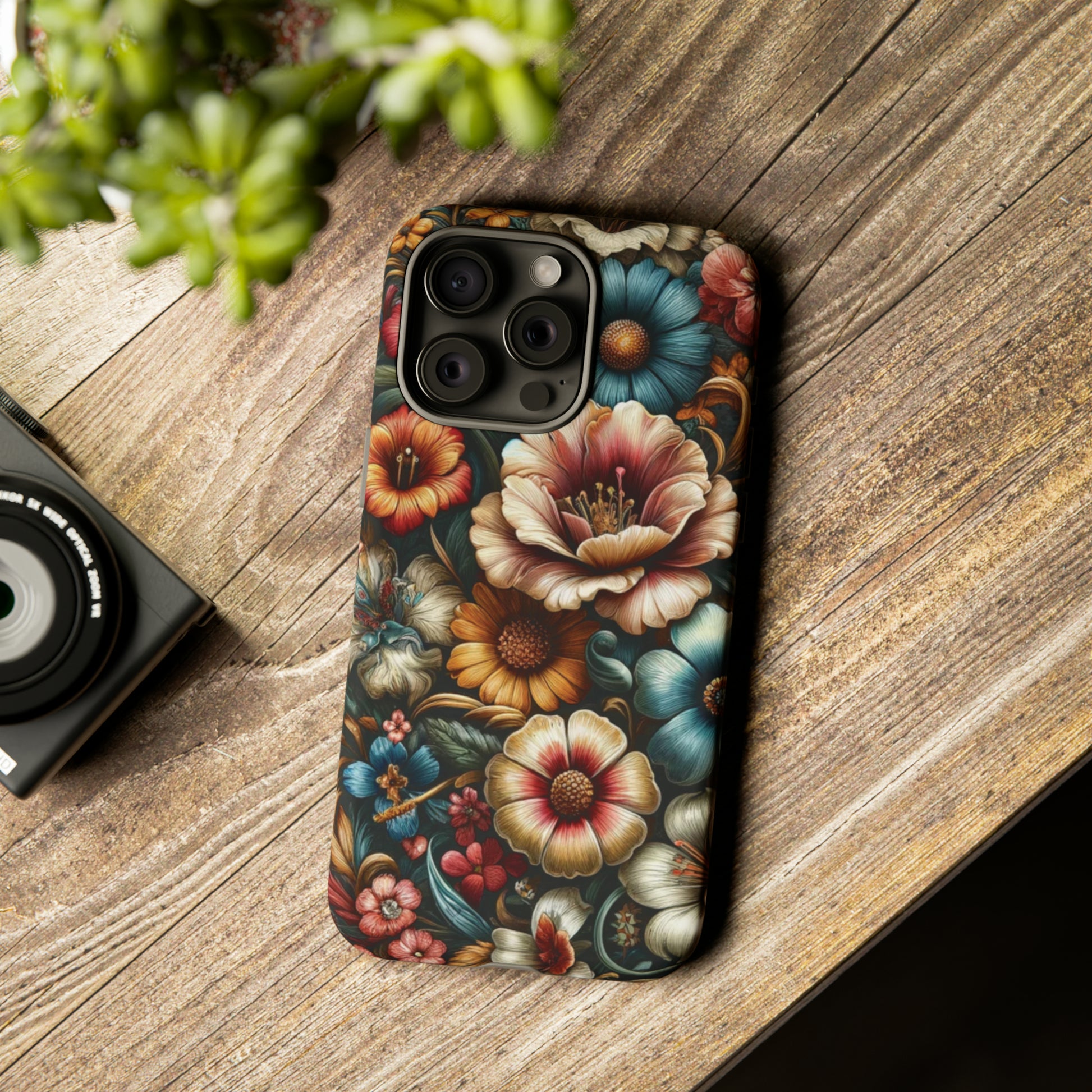 Pastel Floral Design Luxury Phone Tough Case Floral Elegant Durable Stylish for Modern Devices iPhone 15, Samsung iPhone Samsung Accessory Gift for Her.