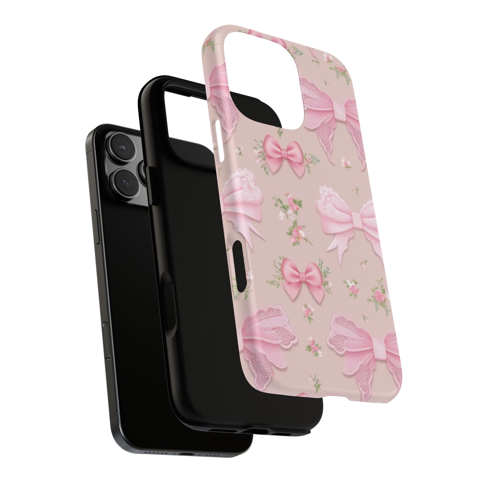 Luxury Pink Bow Phone Case – Cute & Protective Cover for iPhone & Samsung Gift for Her